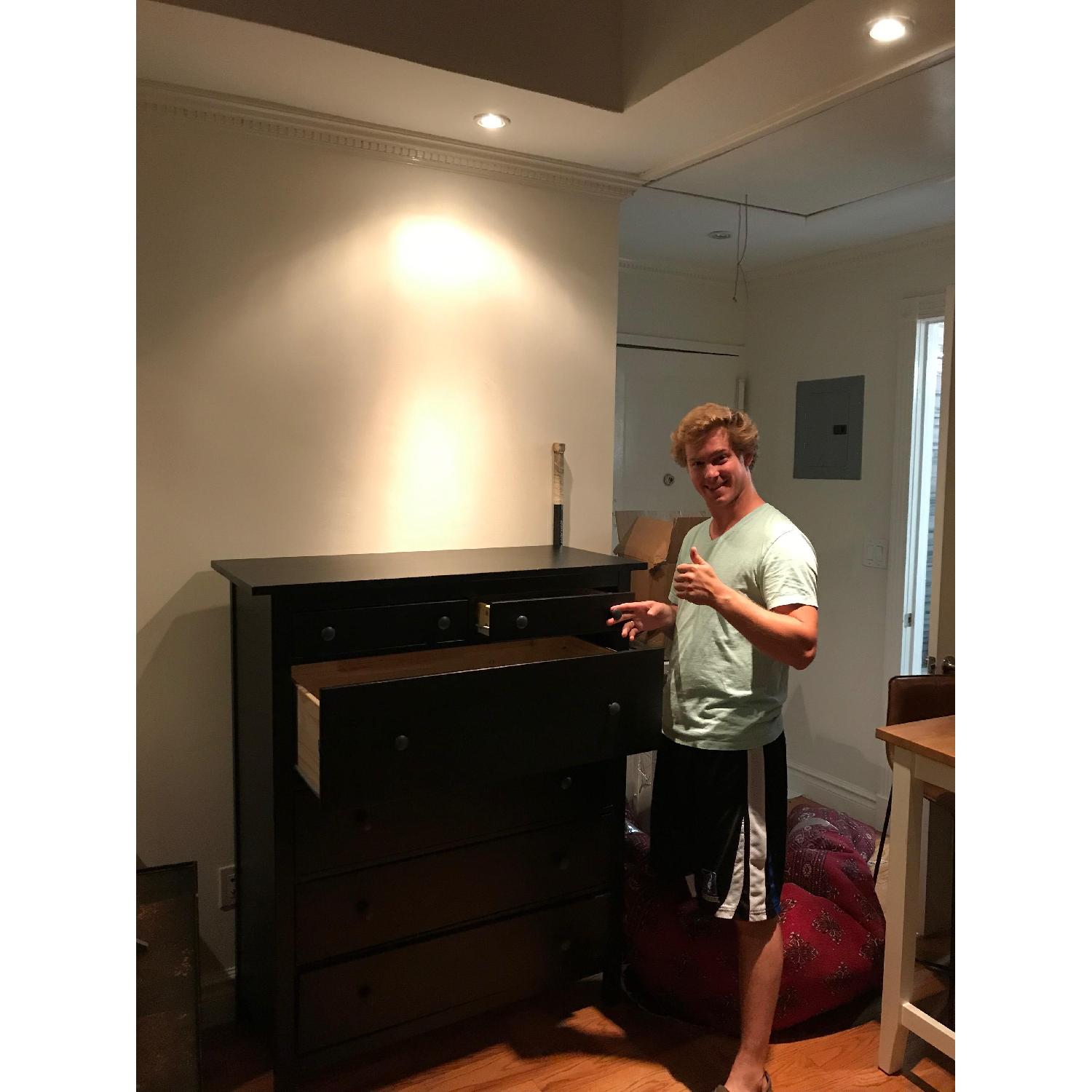 Ikea Hemnes Black 6-Drawer Dresser - image-3