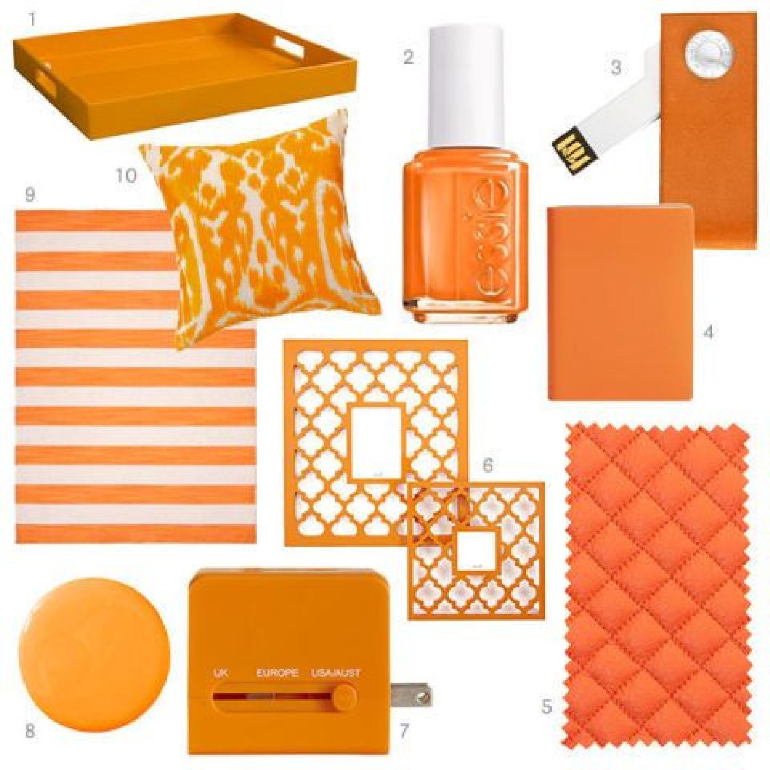 Z Gallerie Orange Moroccan Mimosa Picture Frame - image-1