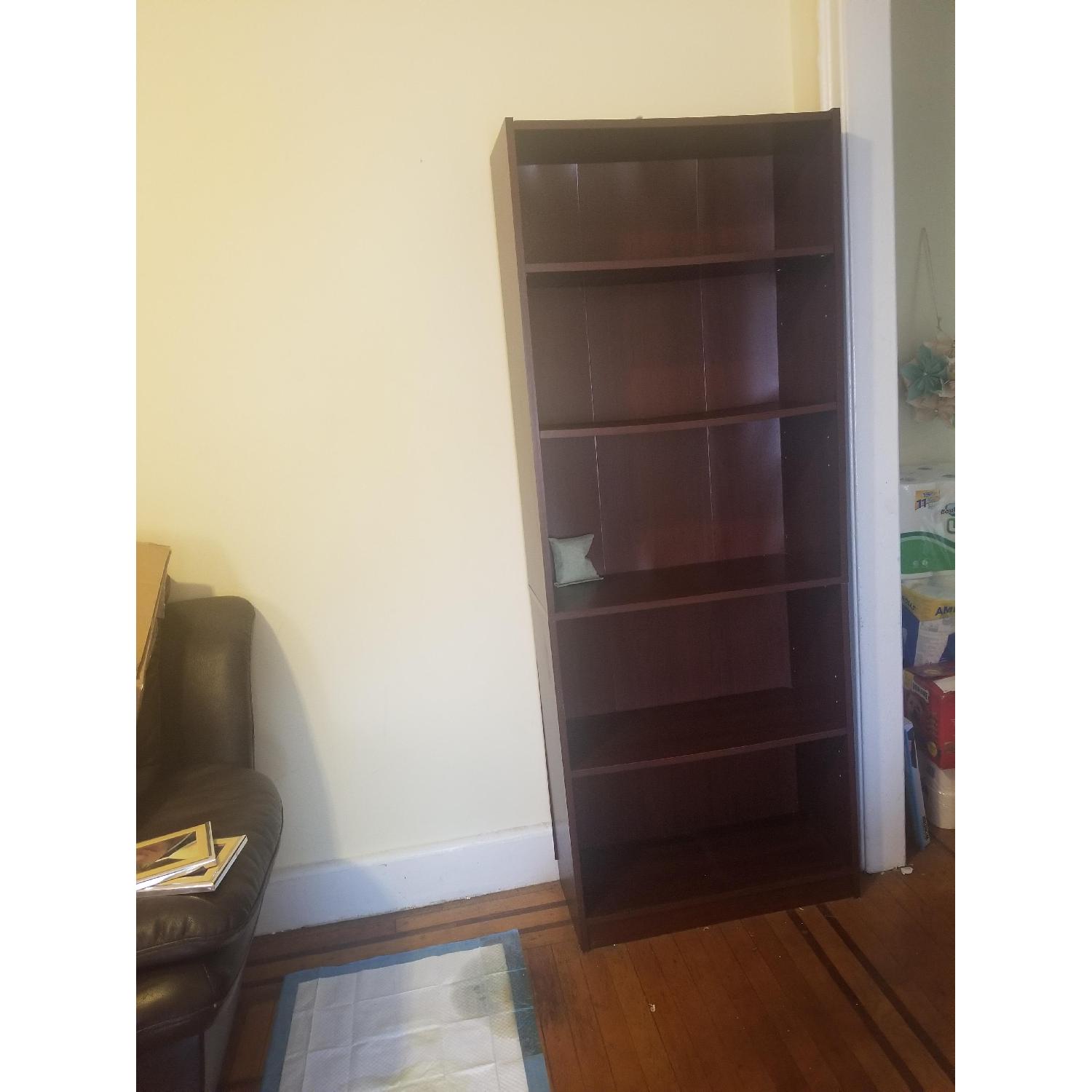 Staples Brown 5 Shelf Bookcase - image-3