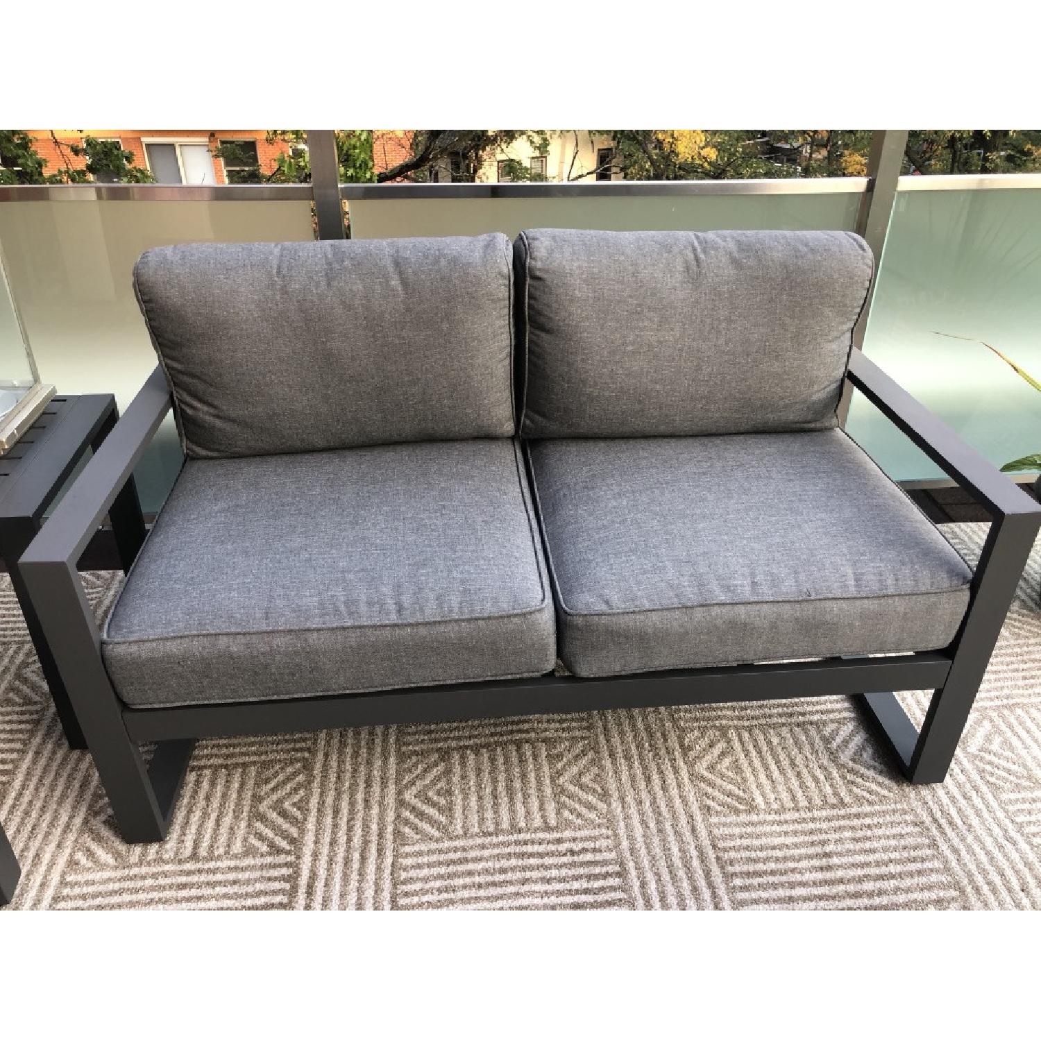 Real Flame Baltic Loveseat w/ Cushions - image-3