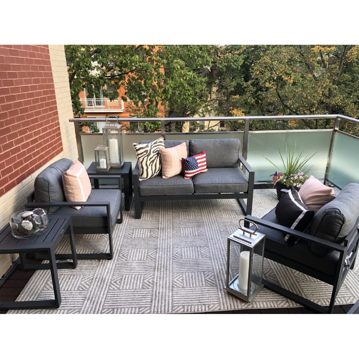 Real Flame Baltic Loveseat w/ Cushions - image-5