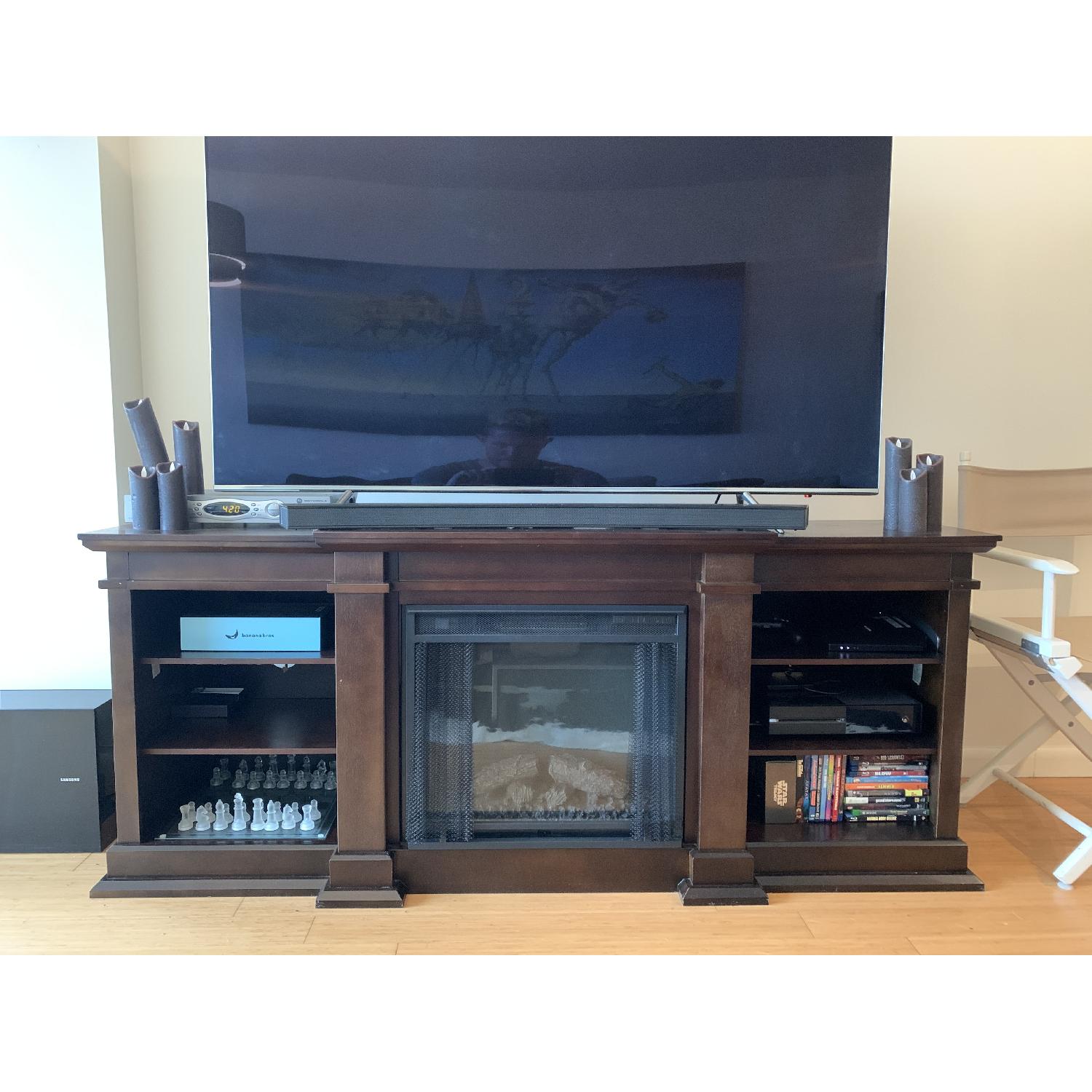 Wayfair TV Stand with Fireplace AptDeco