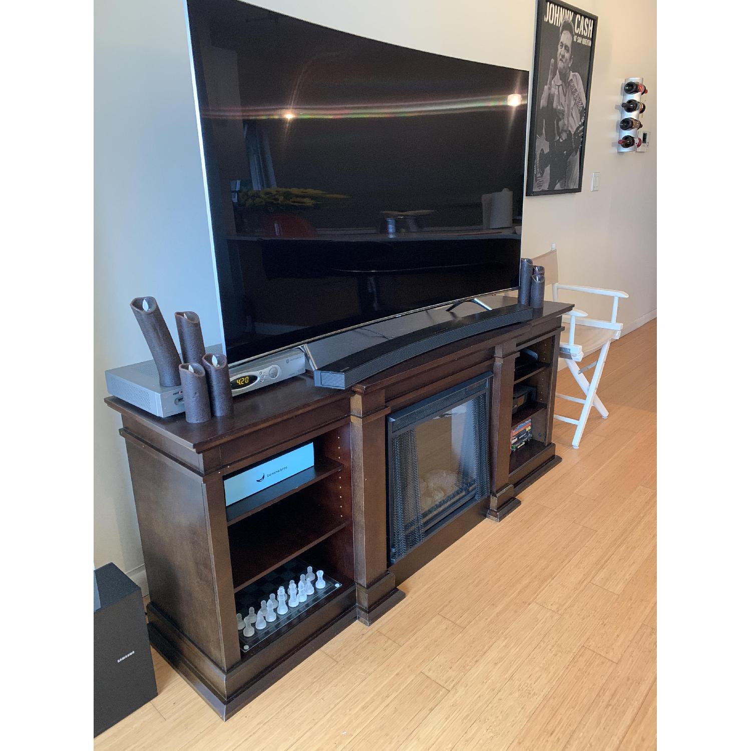 Wayfair TV Stand with Fireplace AptDeco
