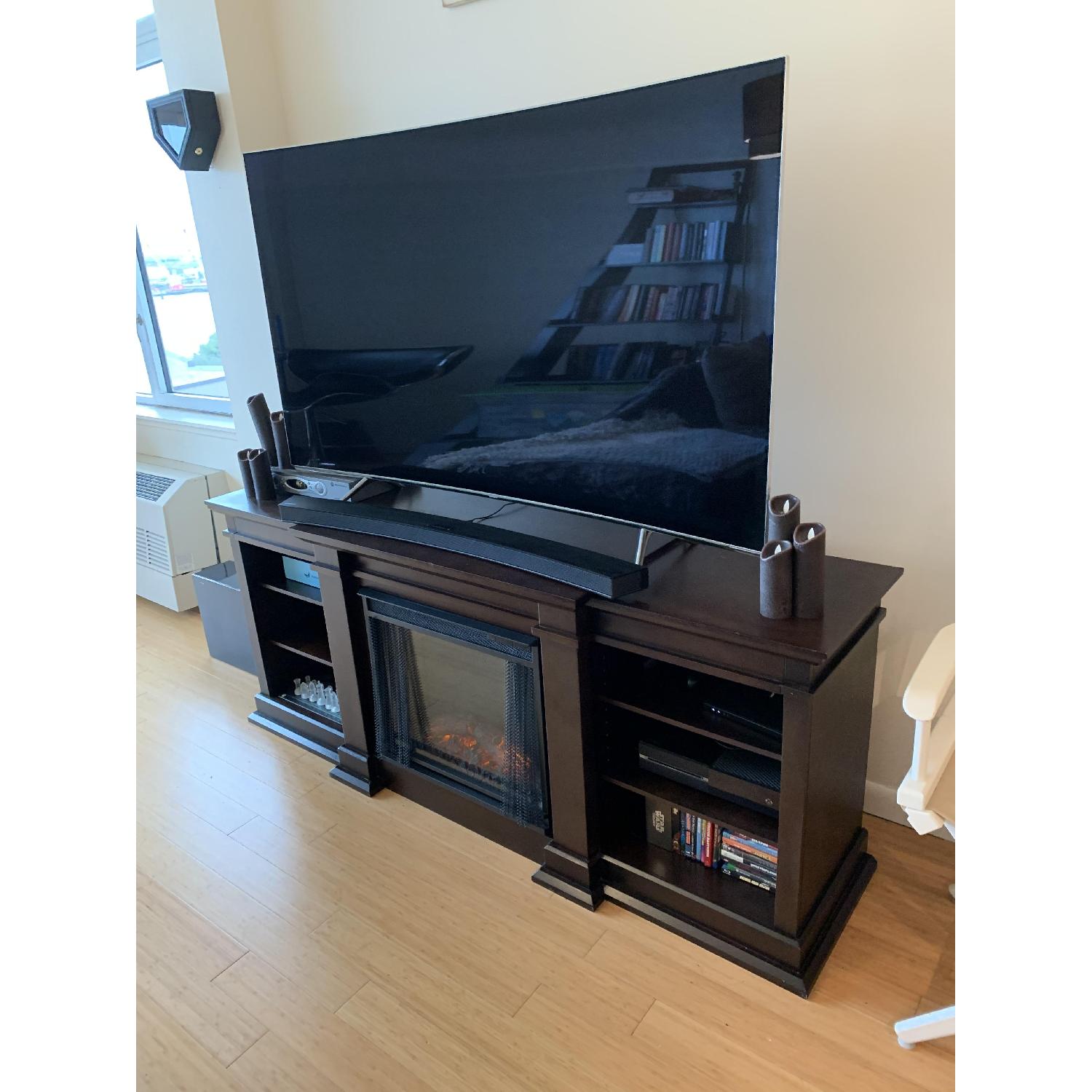 Wayfair TV Stand with Fireplace AptDeco