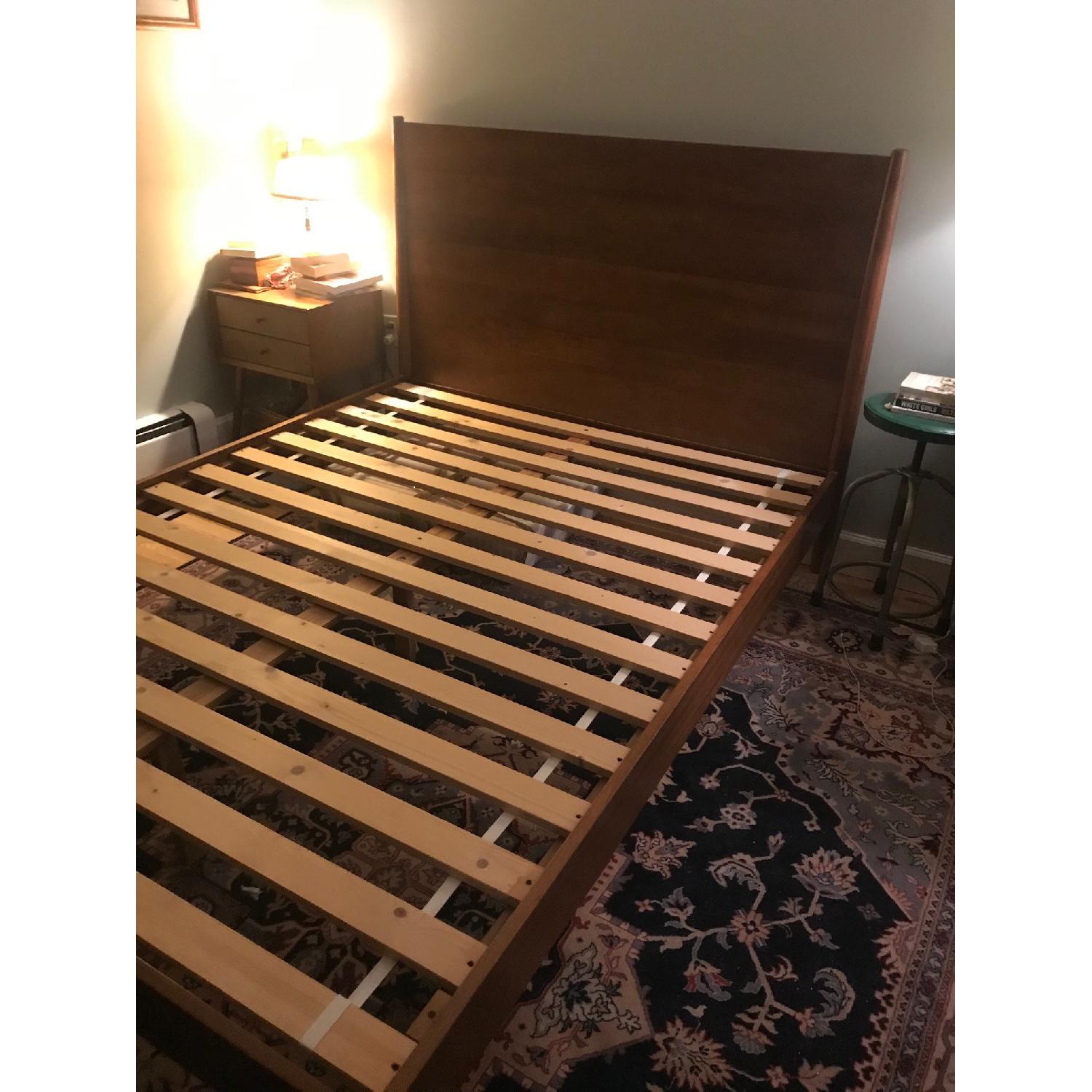 West Elm Mid Century Queen Bed in Acorn - image-5