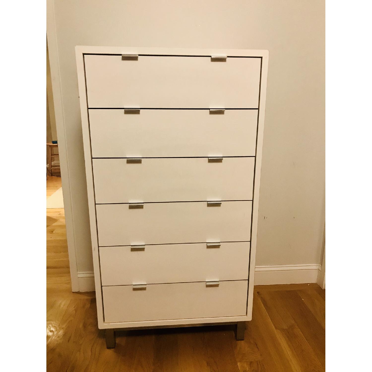 Room & Board Copenhagen White 6 Drawer Dresser - image-2