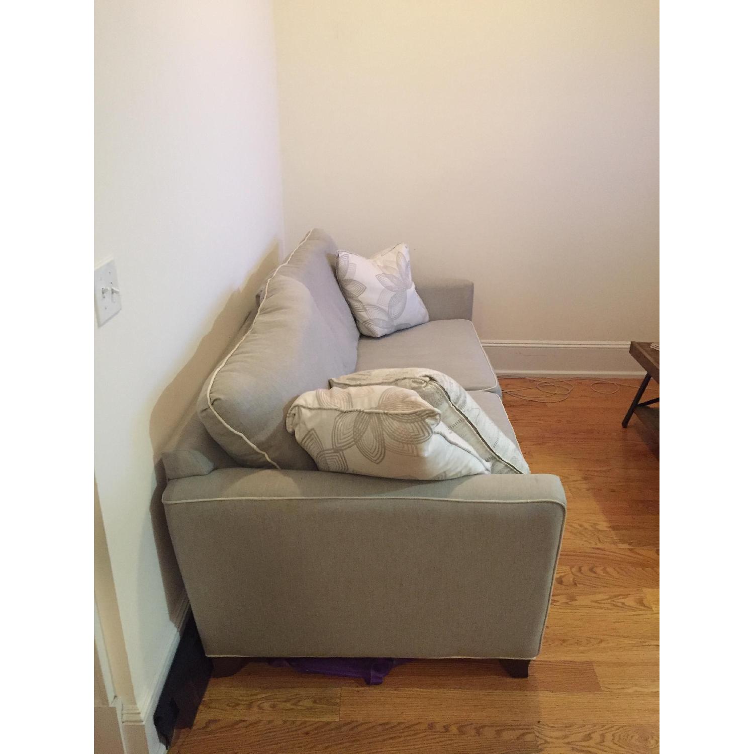 Raymour & Flanigan Sleeper Sofa + Chair & Ottoman - image-1