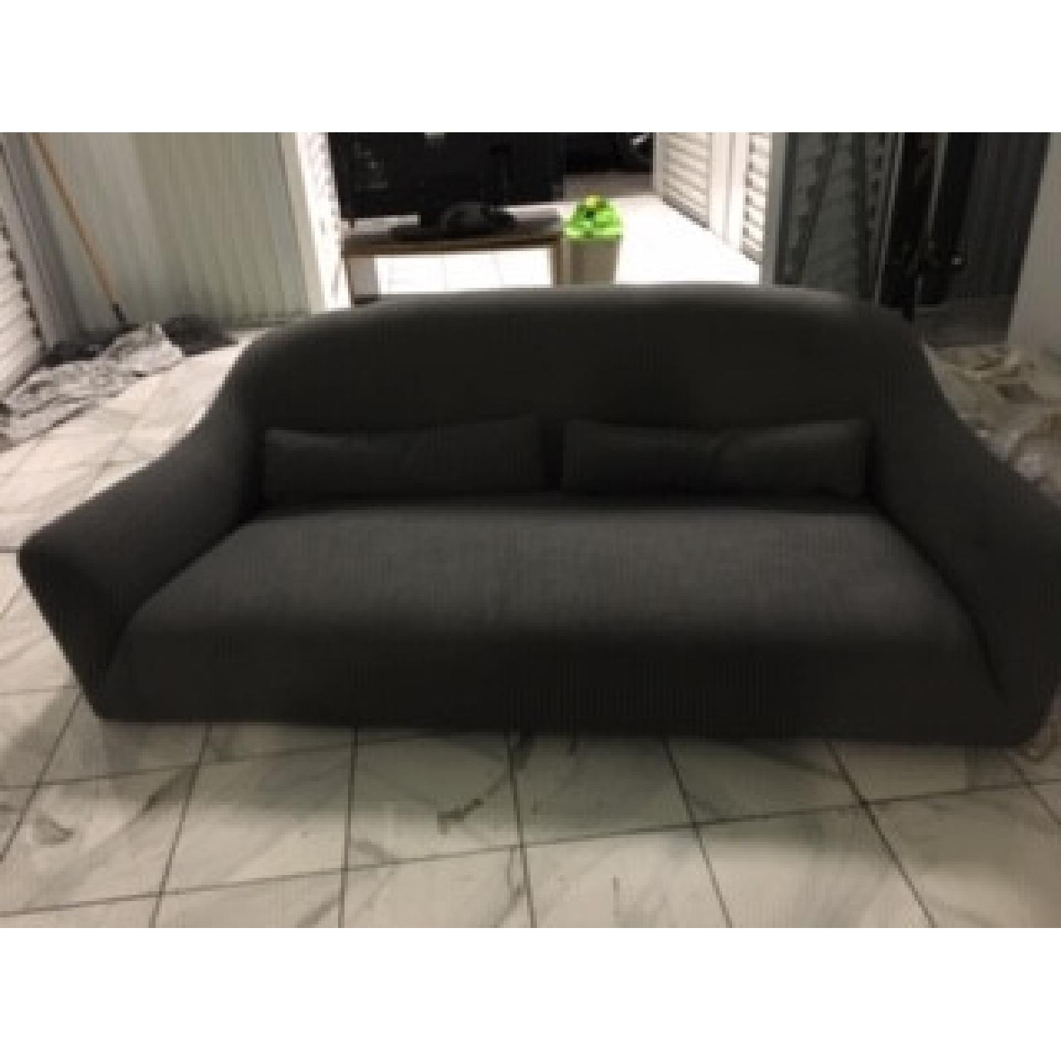 Crate & Barrel Pennie Grey Sofa - image-2