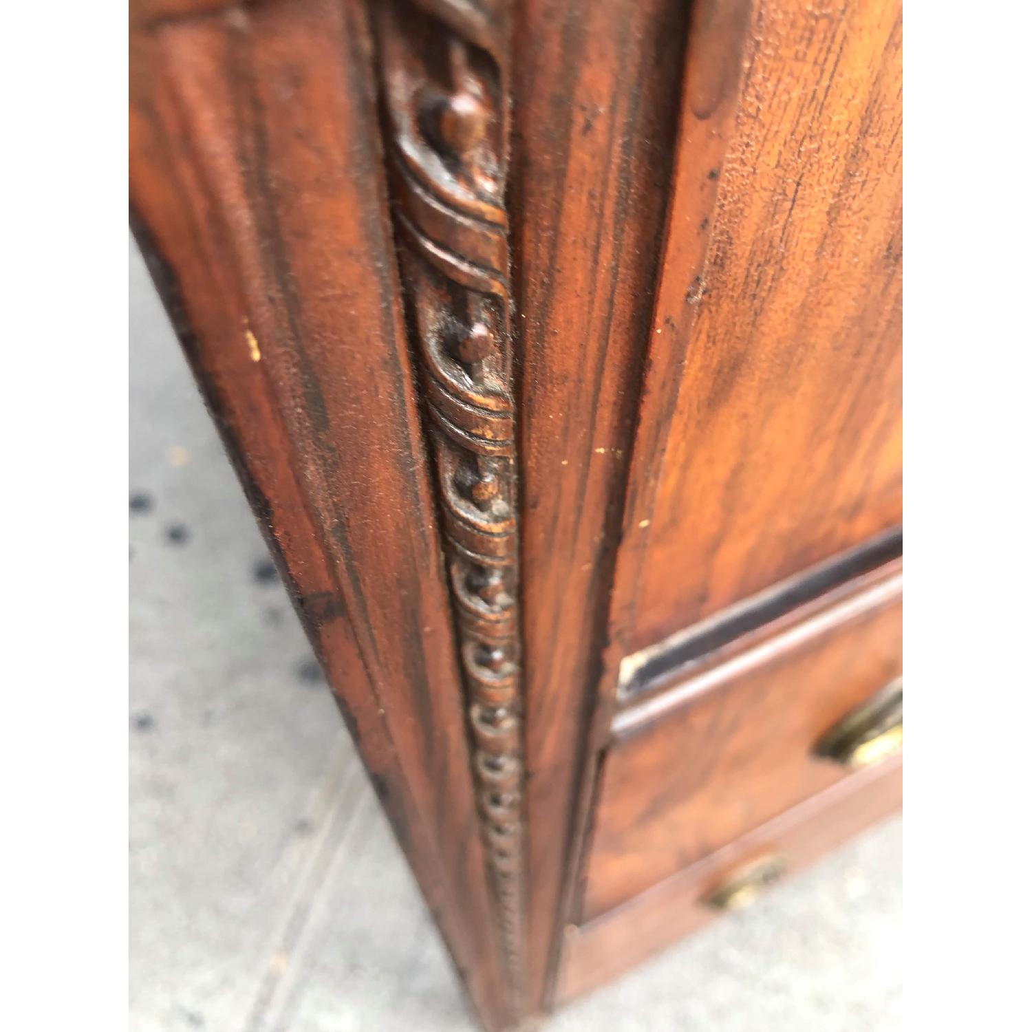 Antique 1930s Dresser w/ Original Brass Handles & Wheels - image-2