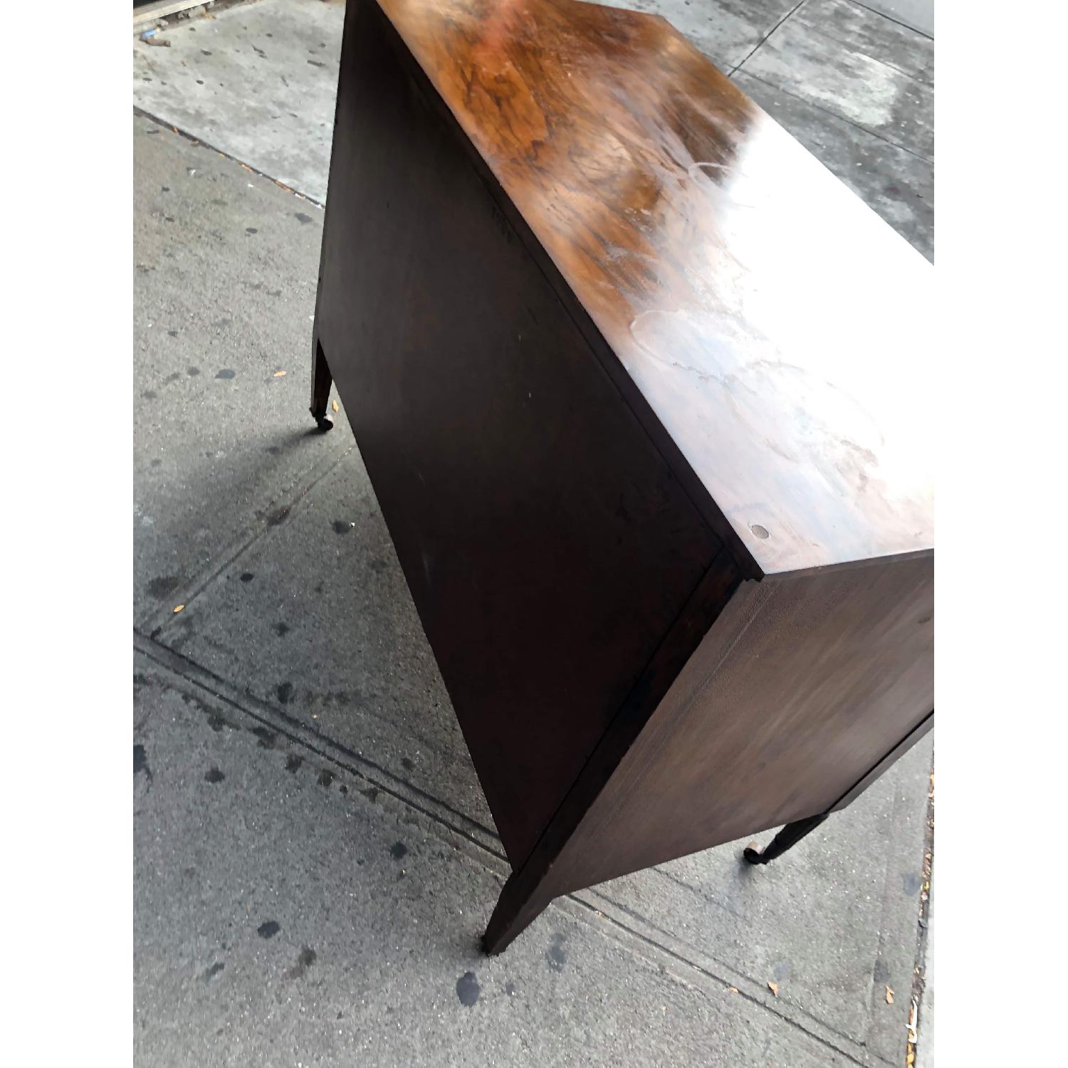 Antique 1930s Dresser w/ Original Brass Handles & Wheels - image-10