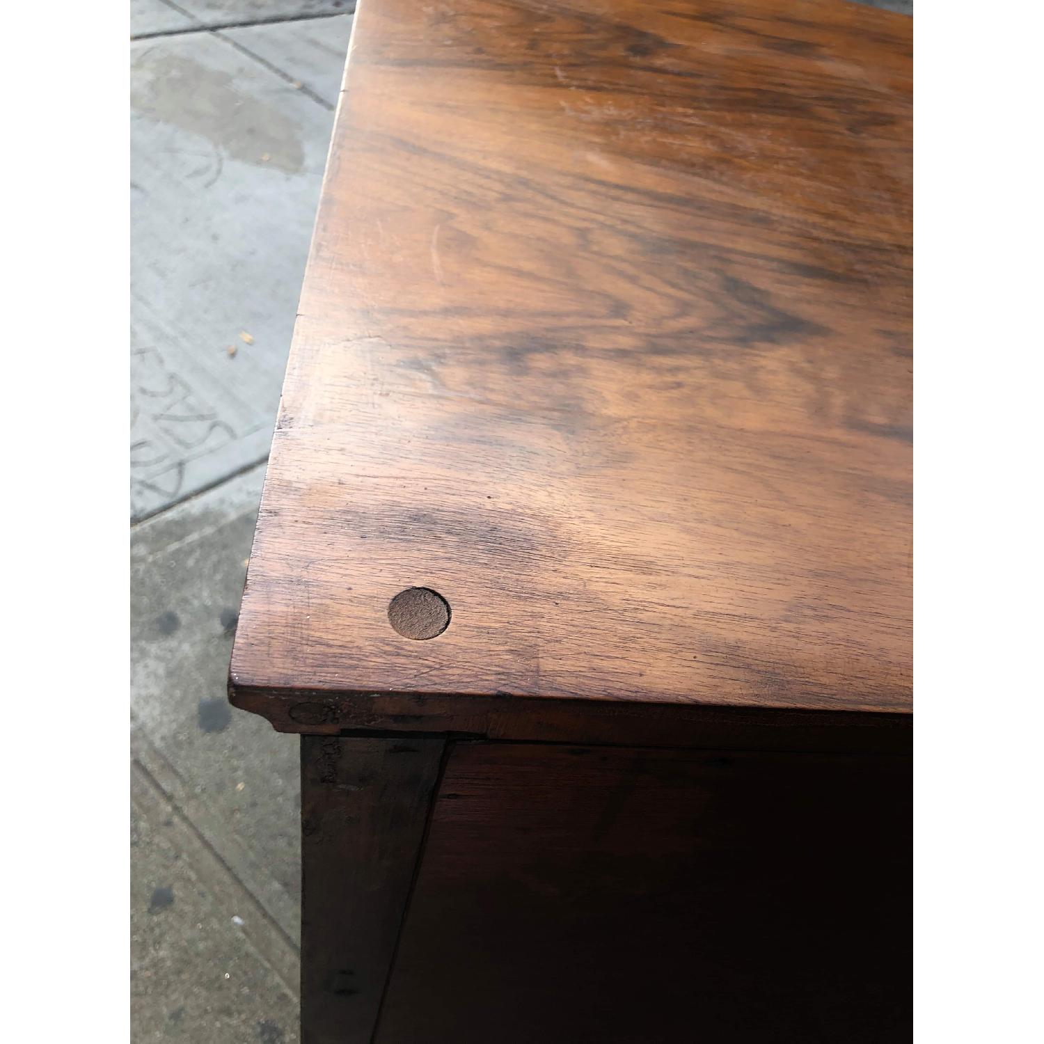 Antique 1930s Dresser w/ Original Brass Handles & Wheels - image-5