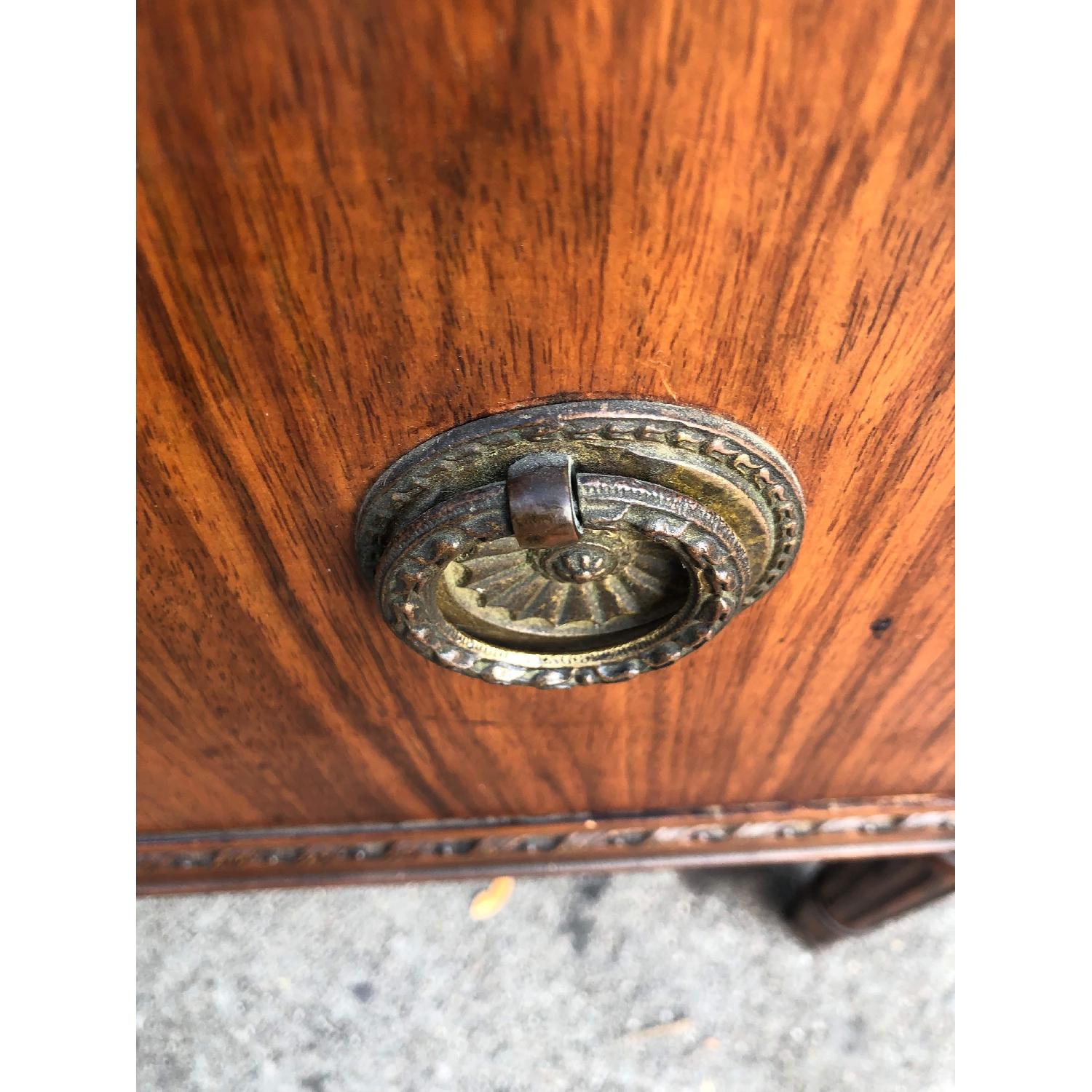 Antique 1930s Dresser w/ Original Brass Handles & Wheels - image-9