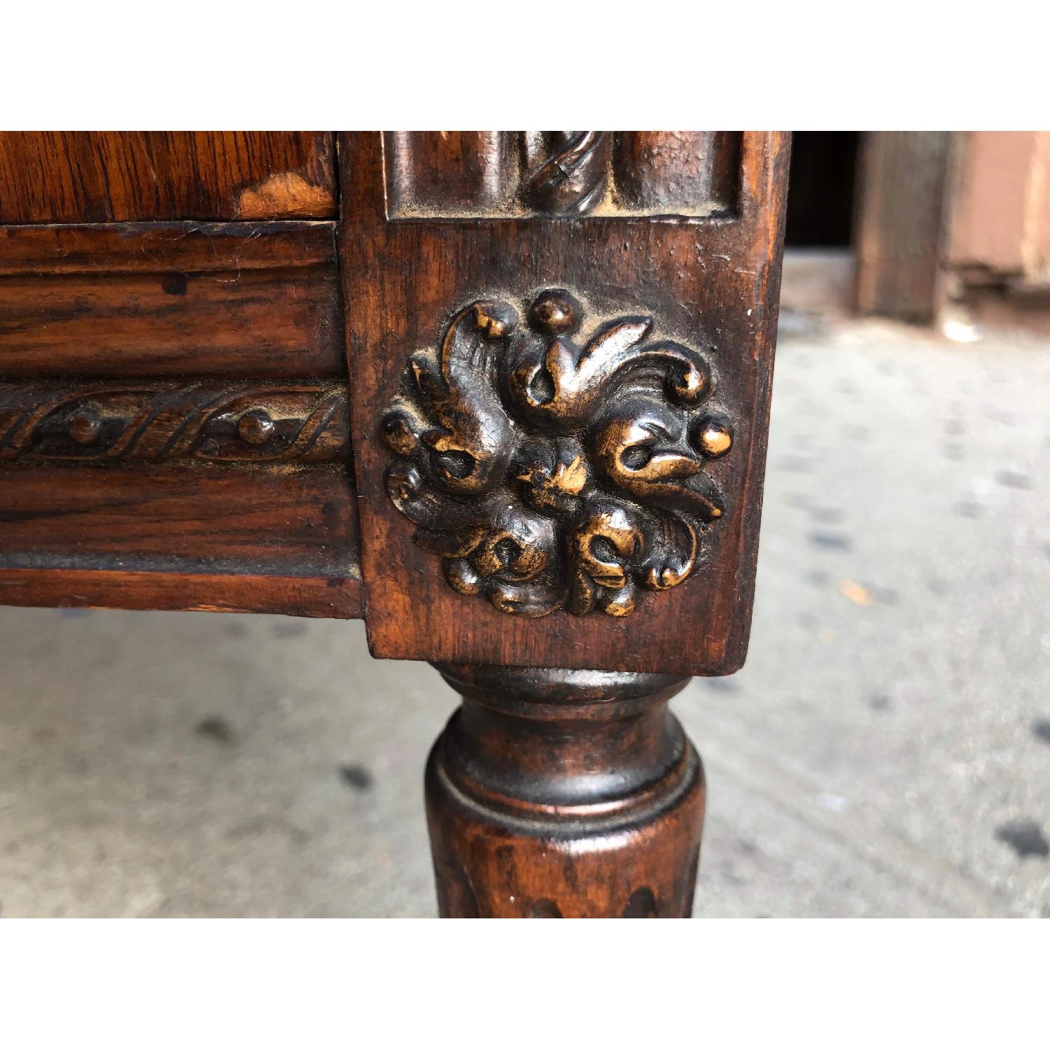Antique 1930s Dresser w/ Original Brass Handles & Wheels - image-16