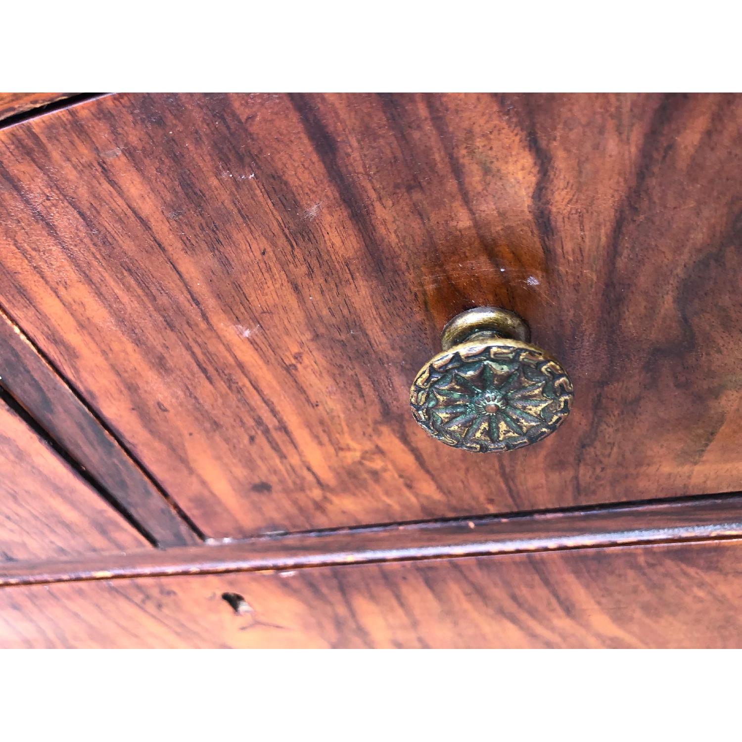 Antique 1930s Dresser w/ Original Brass Handles & Wheels - image-12