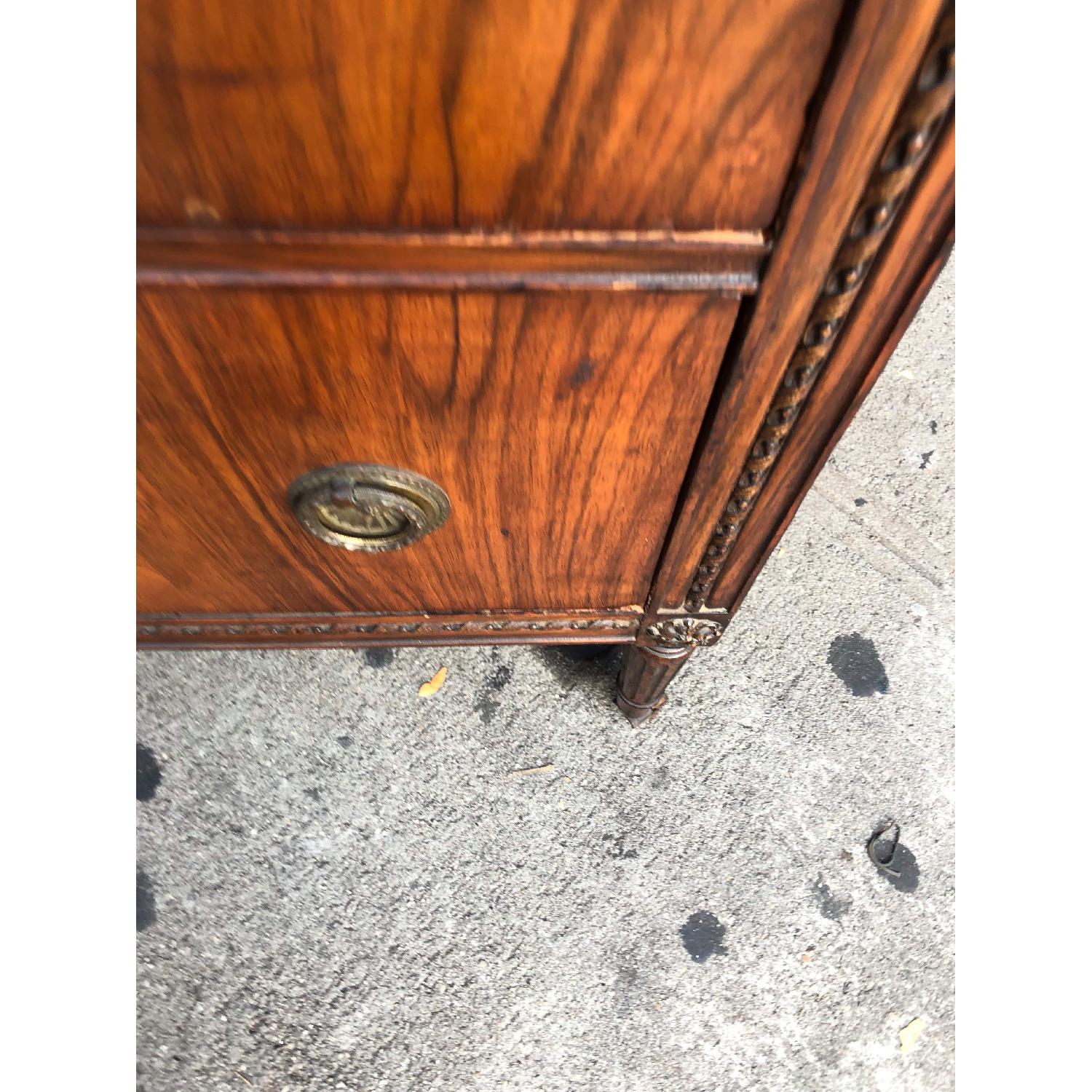 Antique 1930s Dresser w/ Original Brass Handles & Wheels - image-18