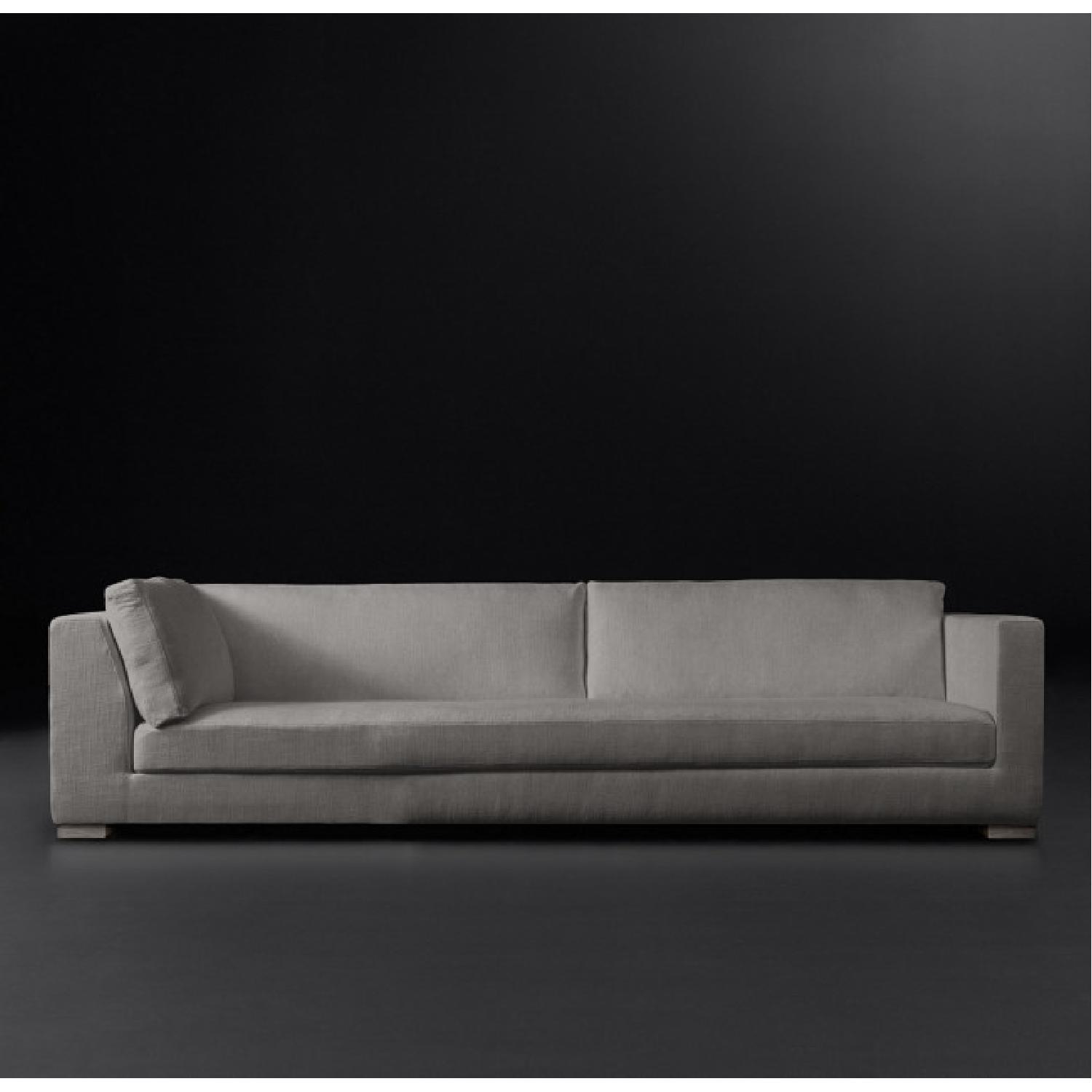 Restoration Hardware Modena Shelter Arm Sectional Sofa AptDeco