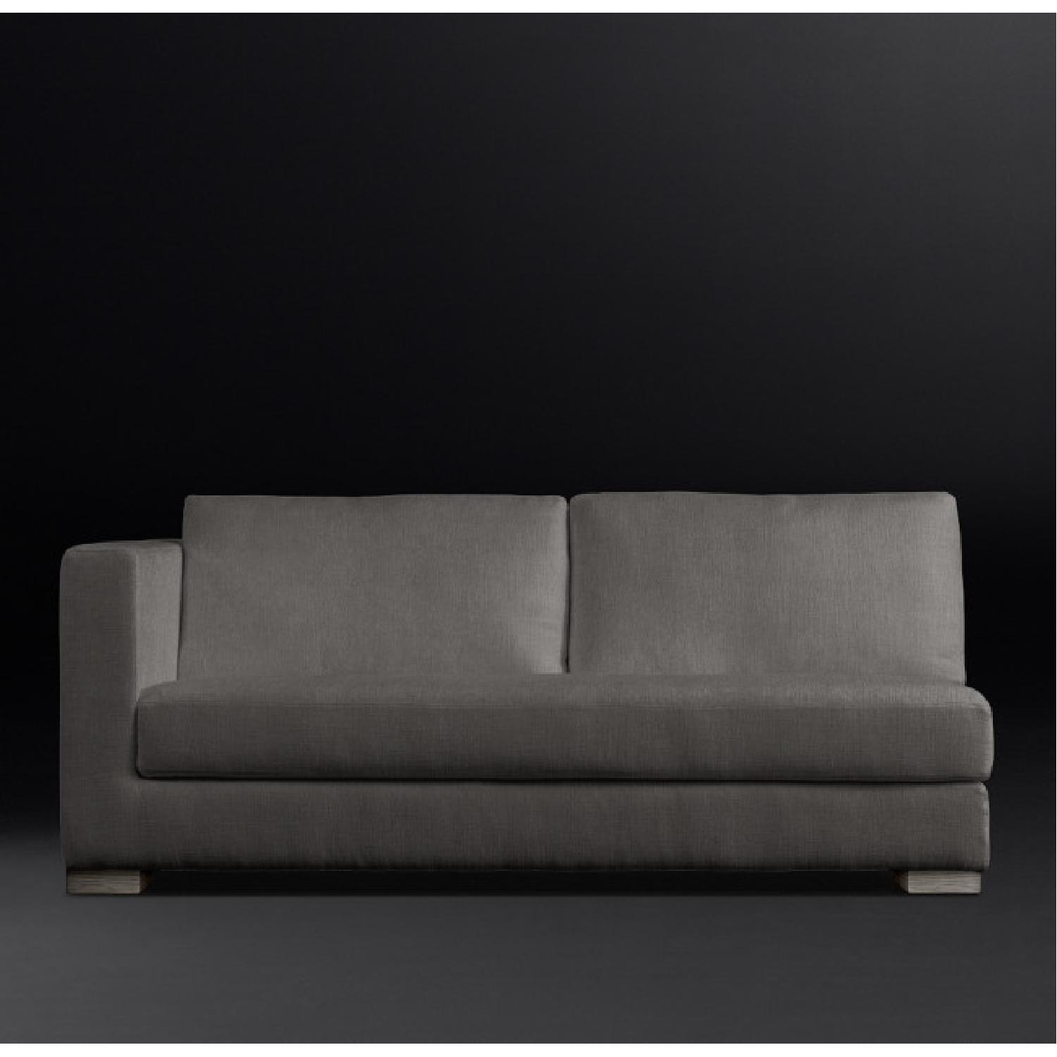 Restoration Hardware Modena Shelter Arm Sectional Sofa AptDeco