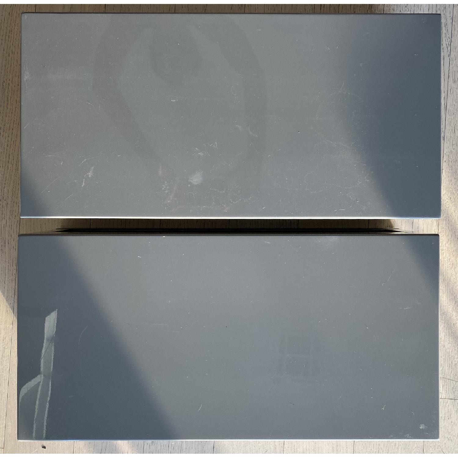 CB2 Slice Grey Wall Mounted Storage Shelves - image-7