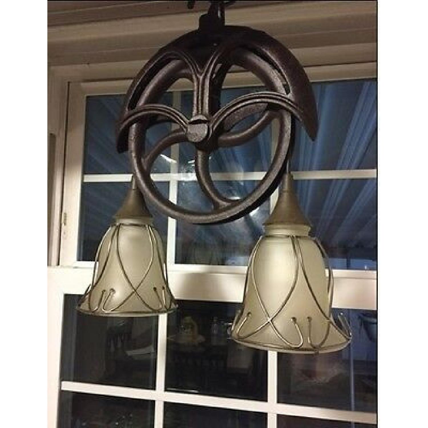 Vintage Well Pulley Lighting - image-1