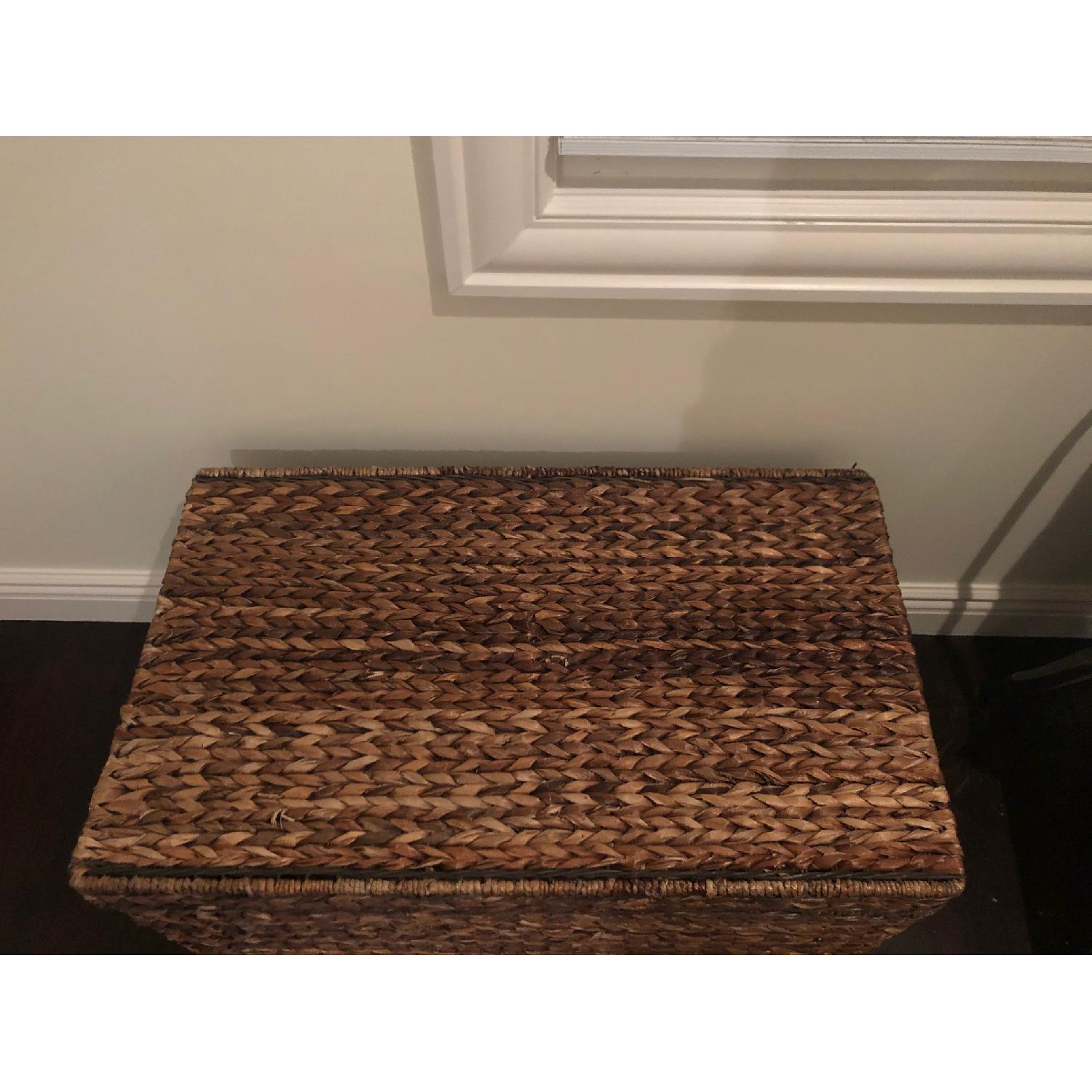 Target Rectangle Wicker Storage Ottoman Bench - image-5