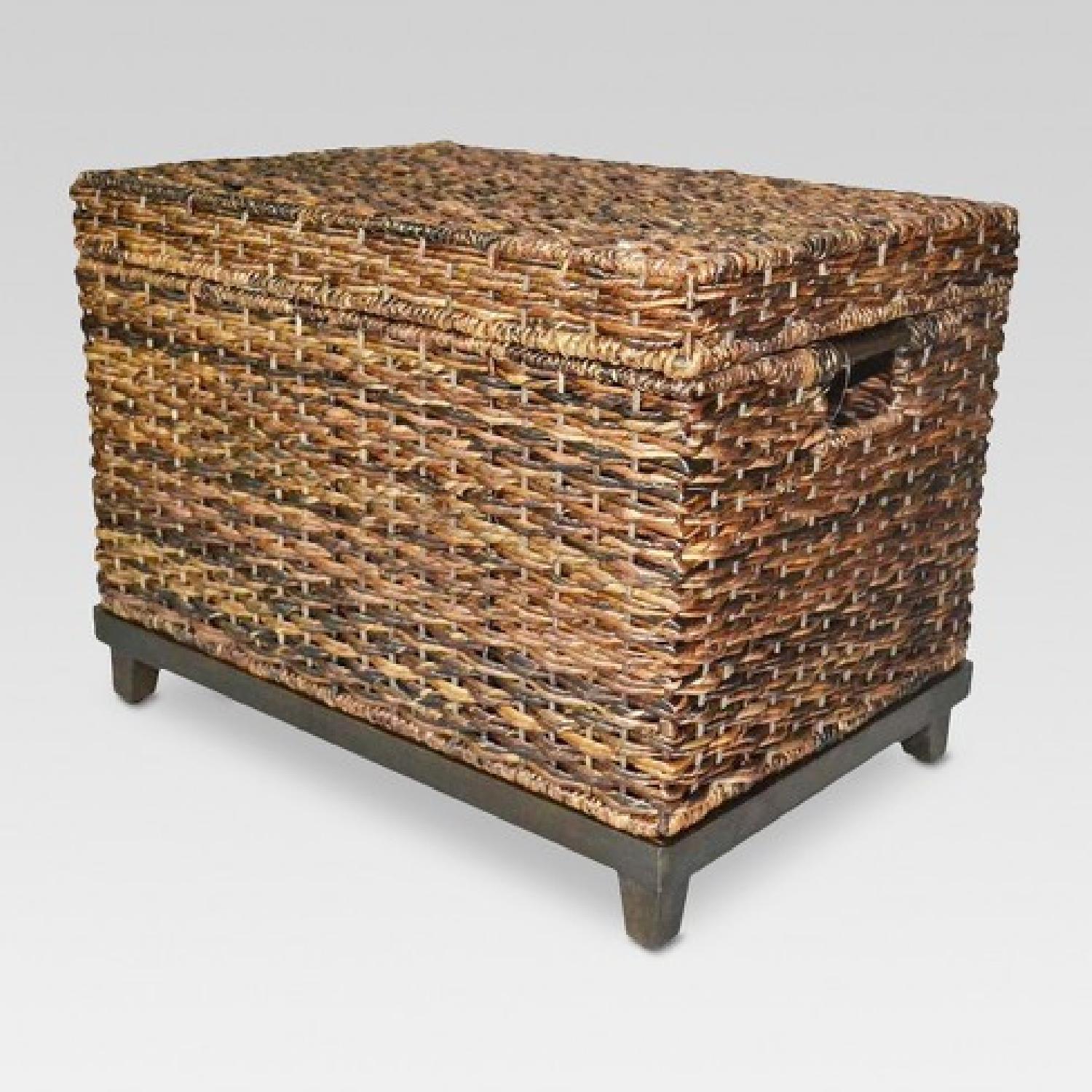 Wicker storage chest target sales