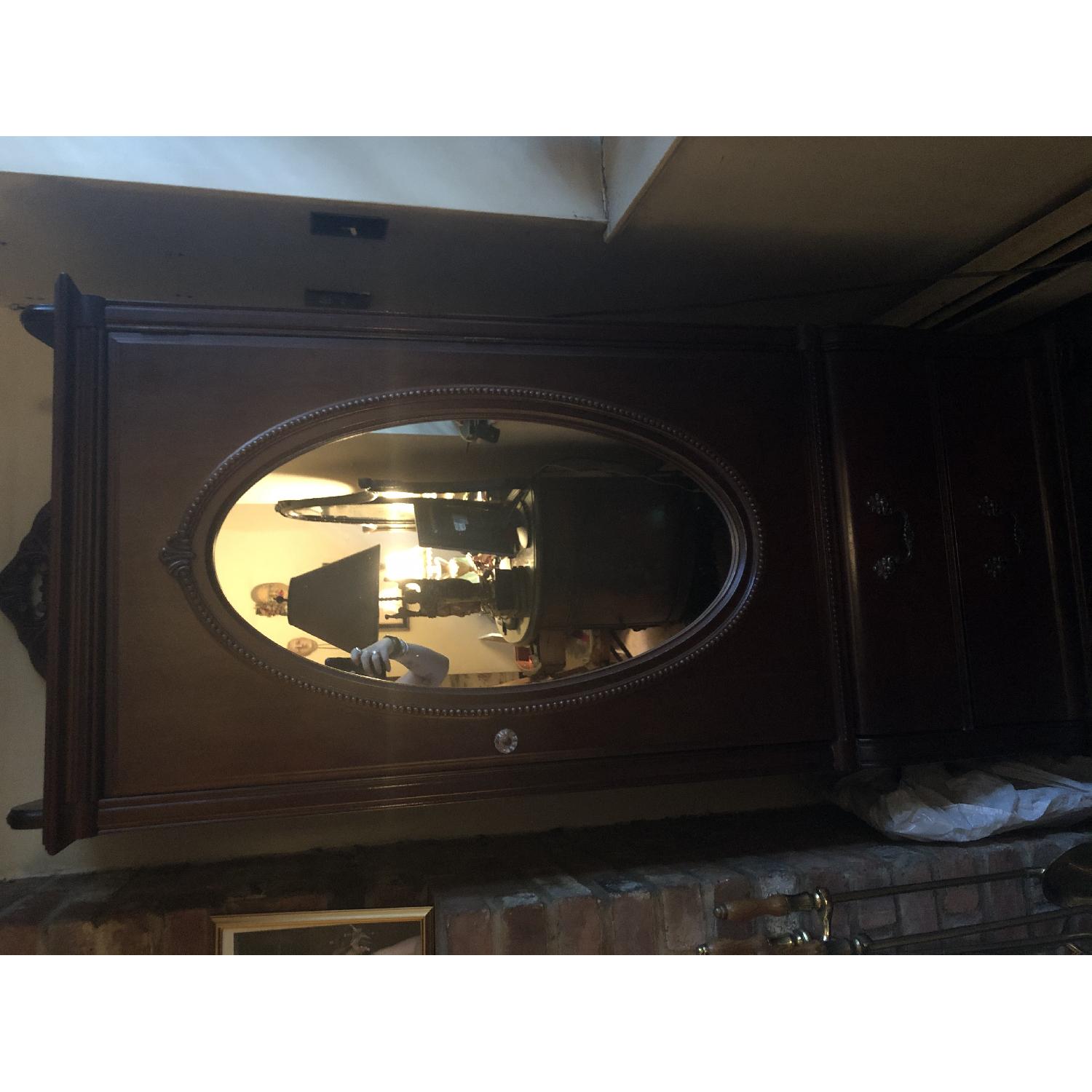 Stanley Mirrored Antique-Style Armoire - image-3