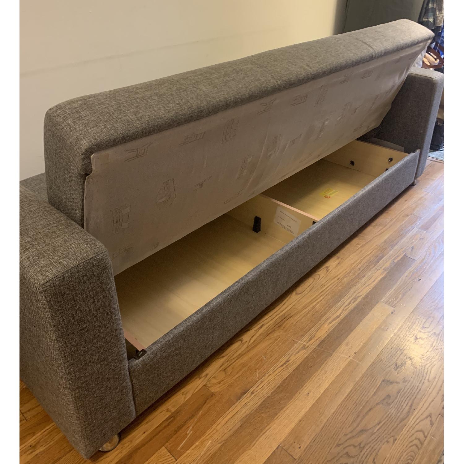 Istikbal Furniture Tokyo Diego Gray Convertible Sofa Bed - image-2