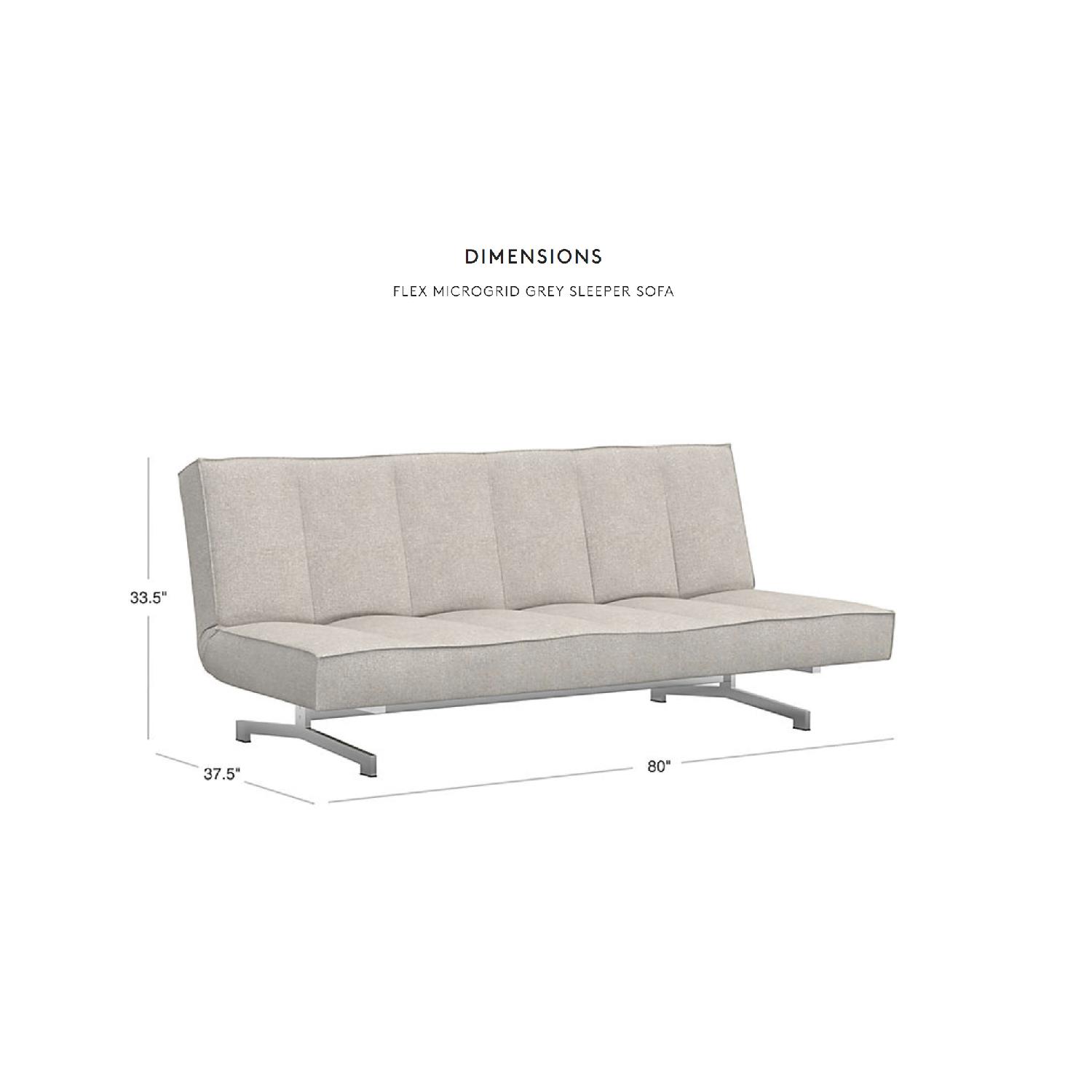 CB2 Flex Gravel Sleeper Sofa - image-1