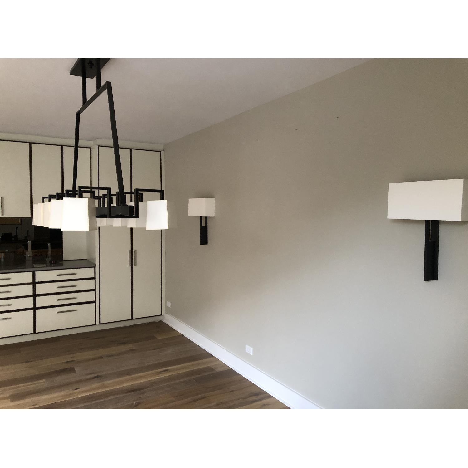 Holly Hunt Blade Chandelier + 6 Wall Sconces - image-1