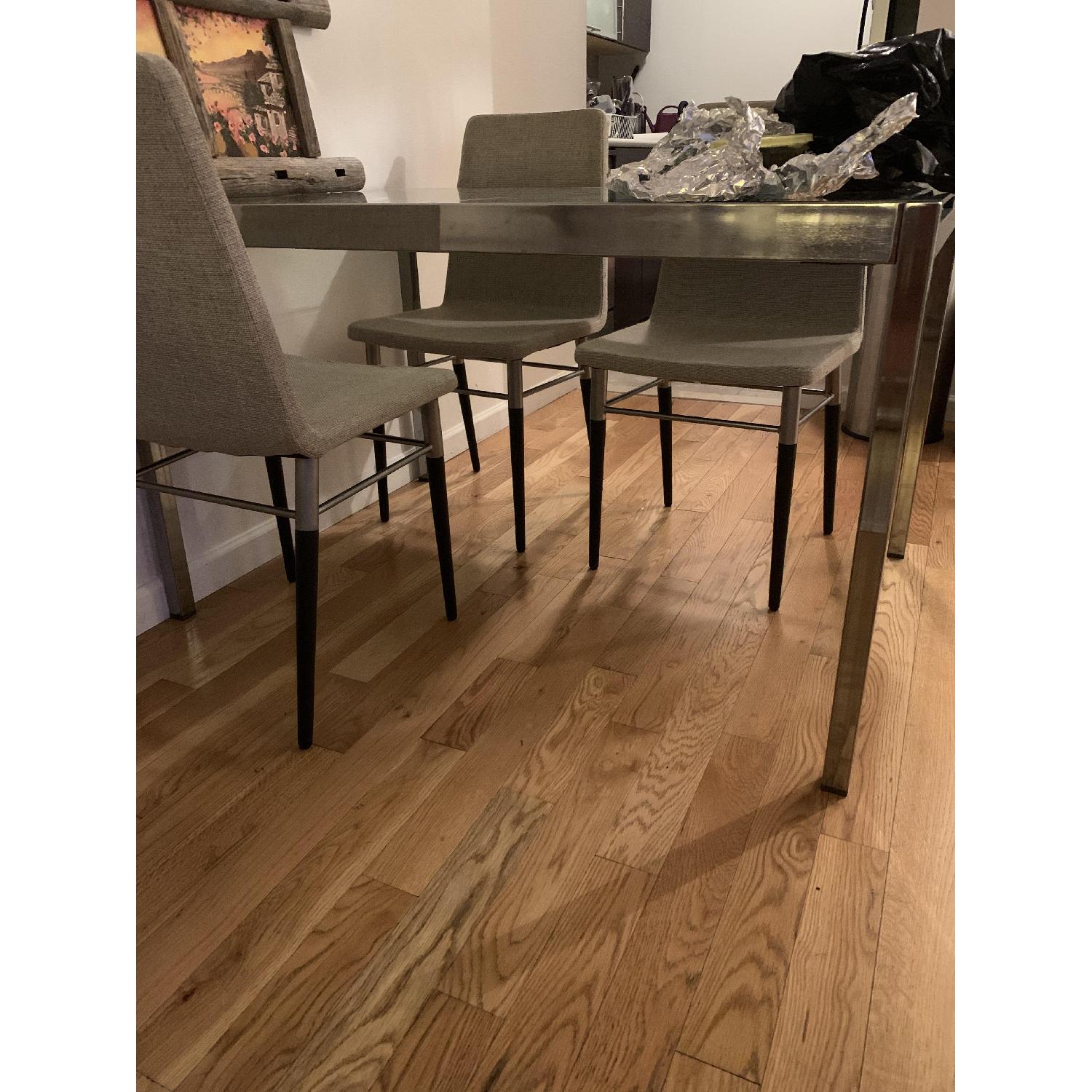 Ikea Glass Top Extendable Dining Table - image-2