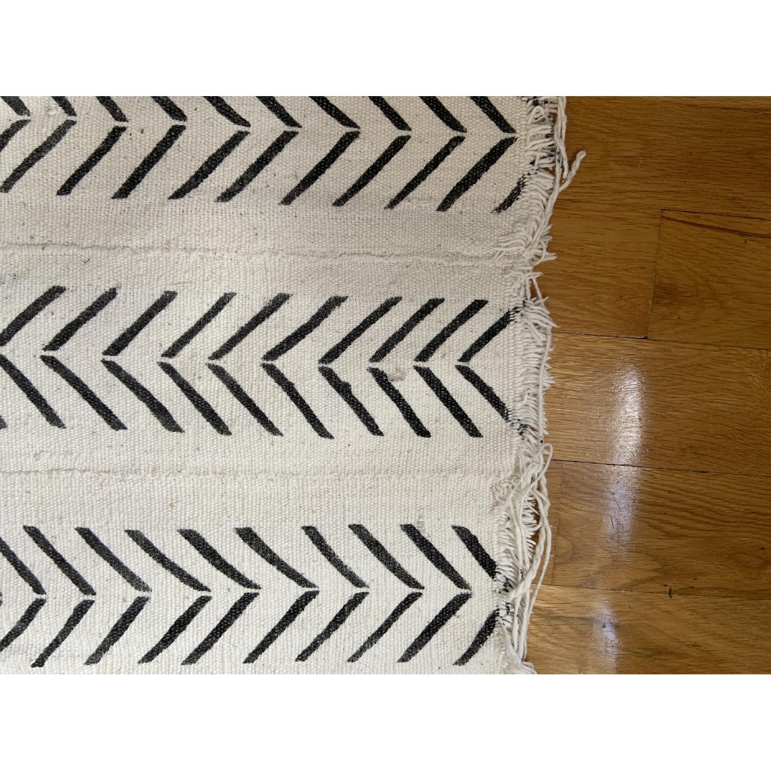 African MudCloth Geometric Pattern Rug - image-3