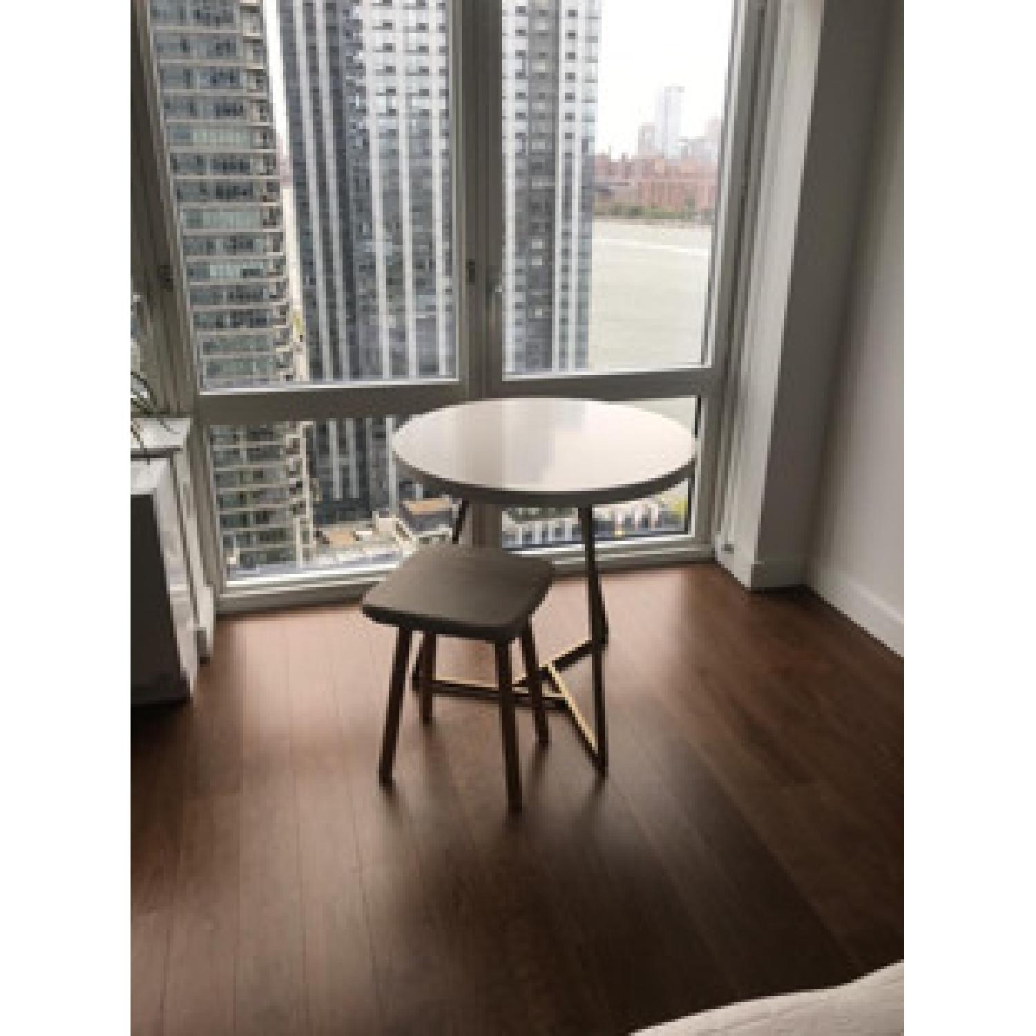 West Elm Lacquer Top Cafe Table - image-1