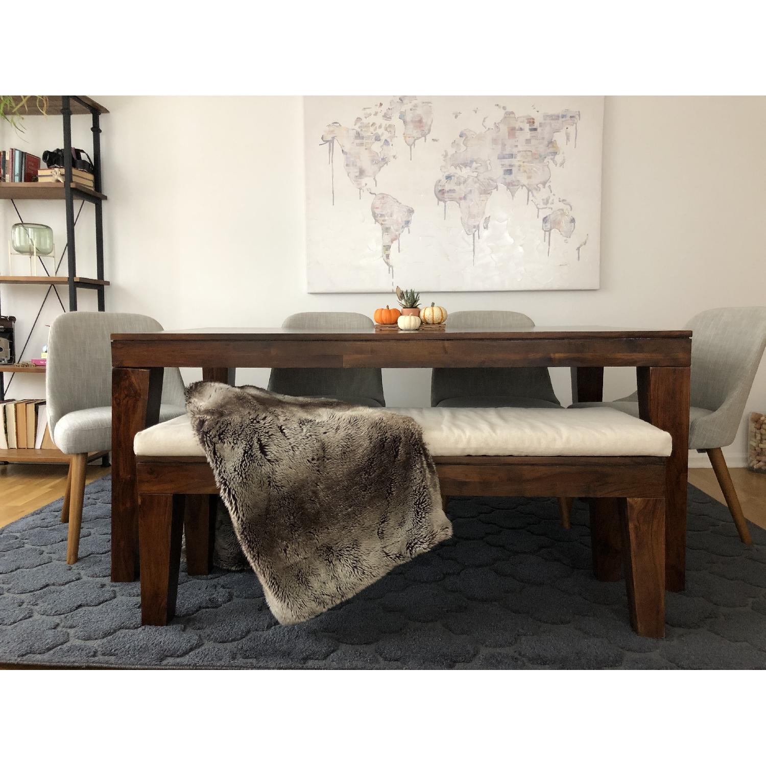 West Elm Carroll Farm Dining Table and Bench - image-3
