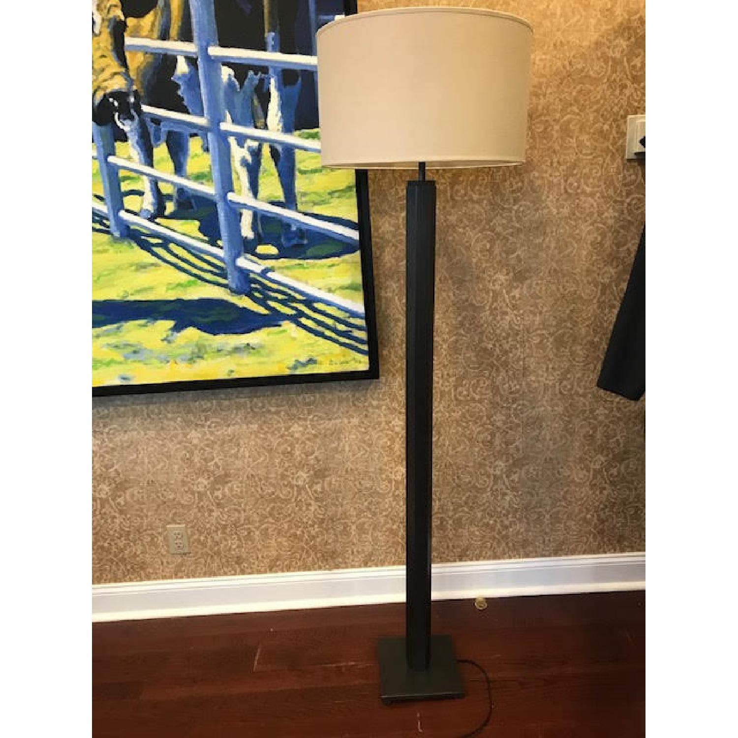 Restoration Hardware Bronze Hexagonal Floor Lamp AptDeco