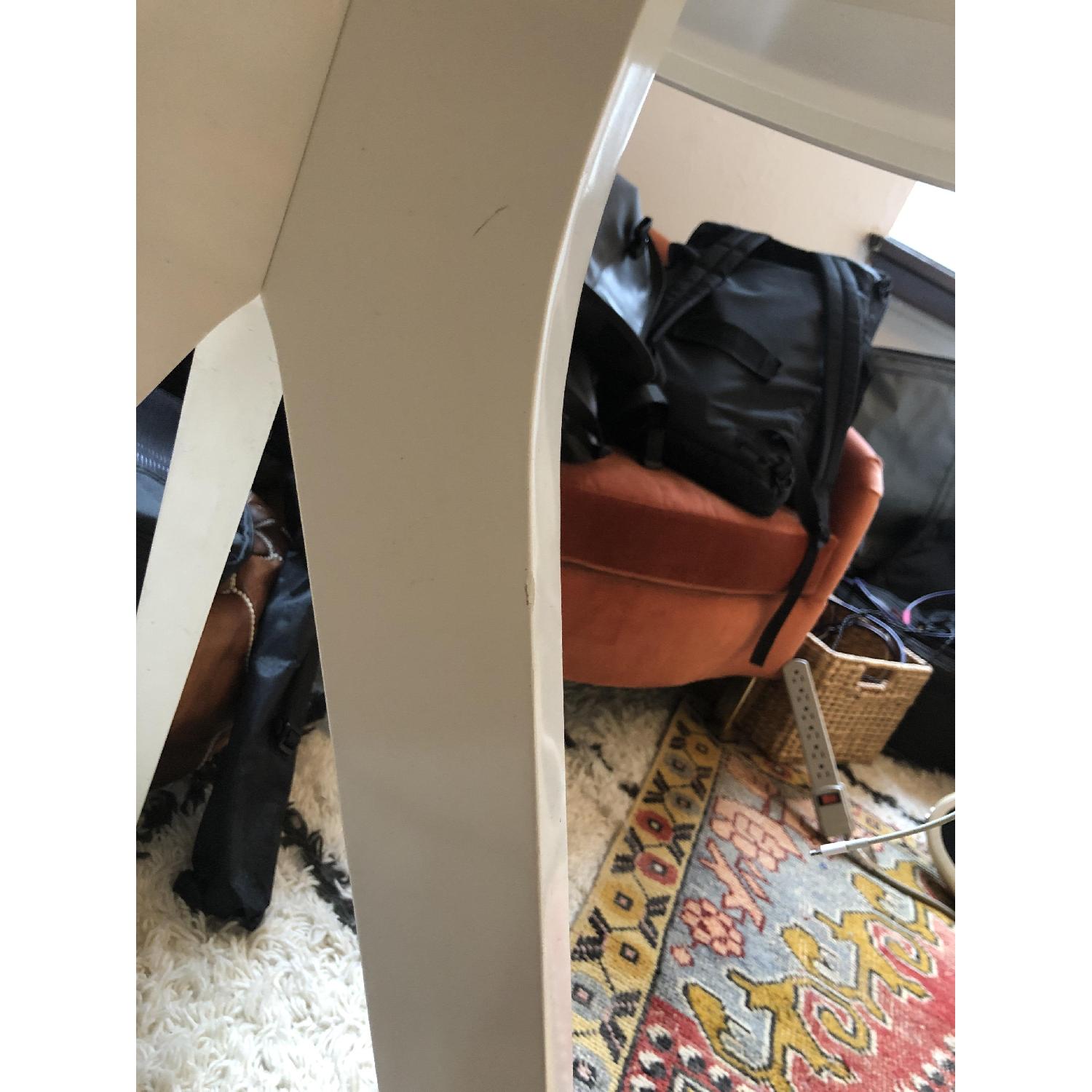 West Elm Tripod Round Table in White Lacquer - image-3