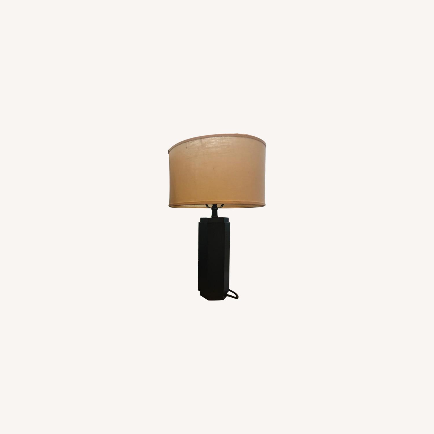 Restoration Hardware Bronze Hexagonal Column Table Lamps AptDeco