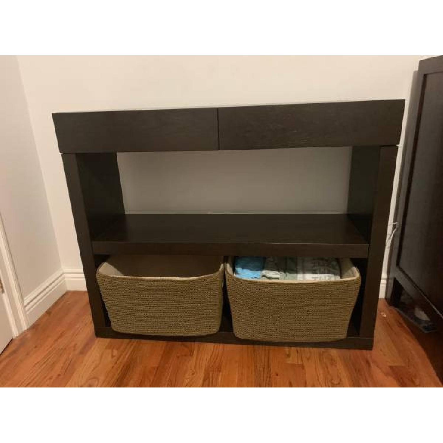 Wood Bookcase/Media Console - image-5