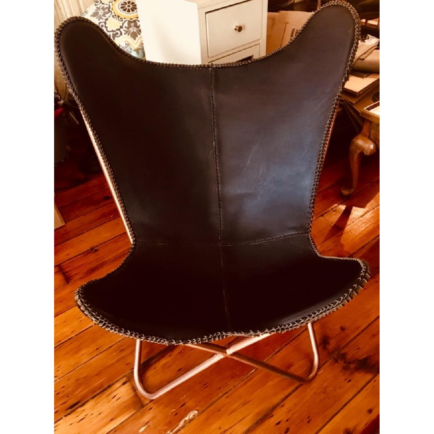 Modern Leather Lounge Chair - image-2