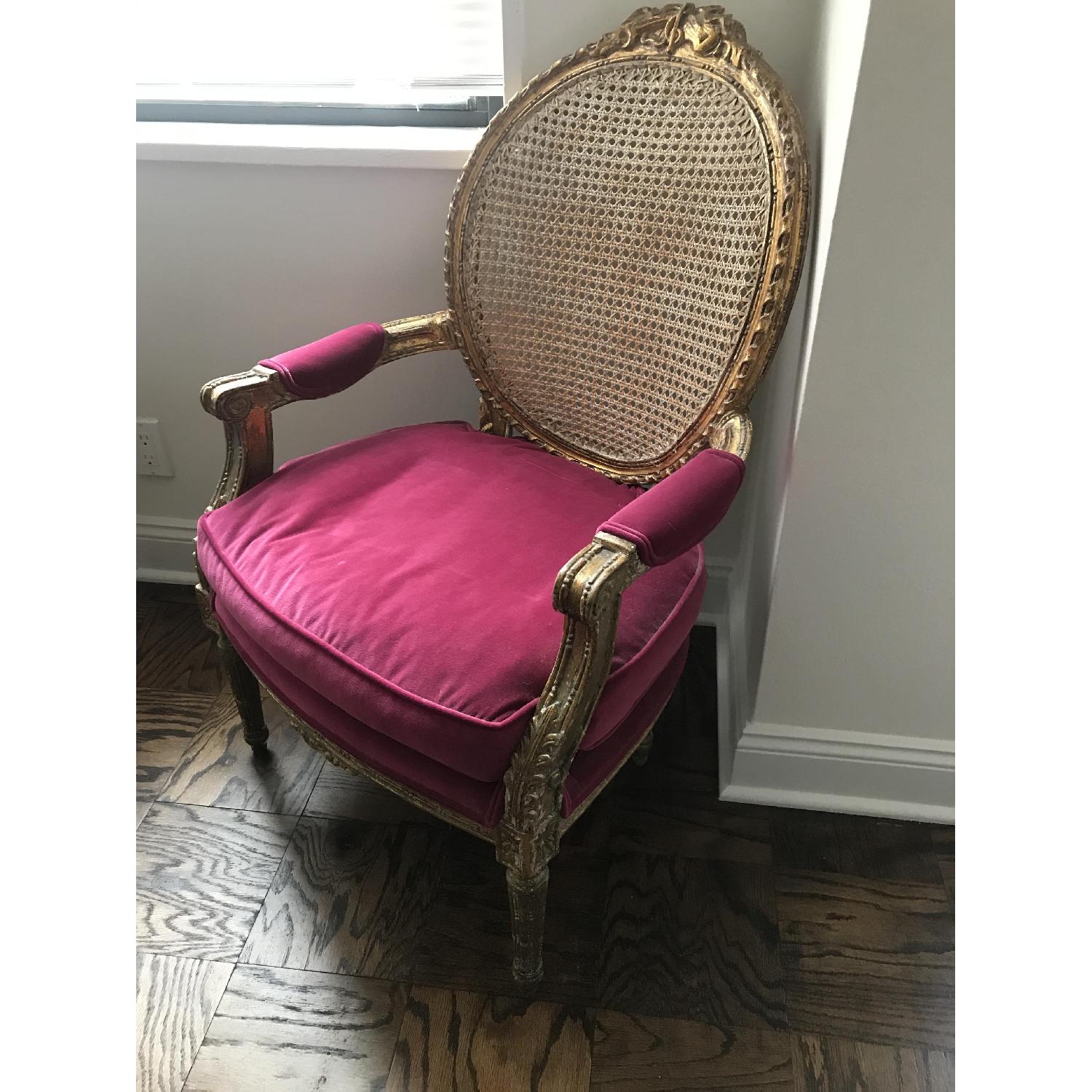 Rachel Ashwell Shabby Chic Velvet Louie Chair AptDeco