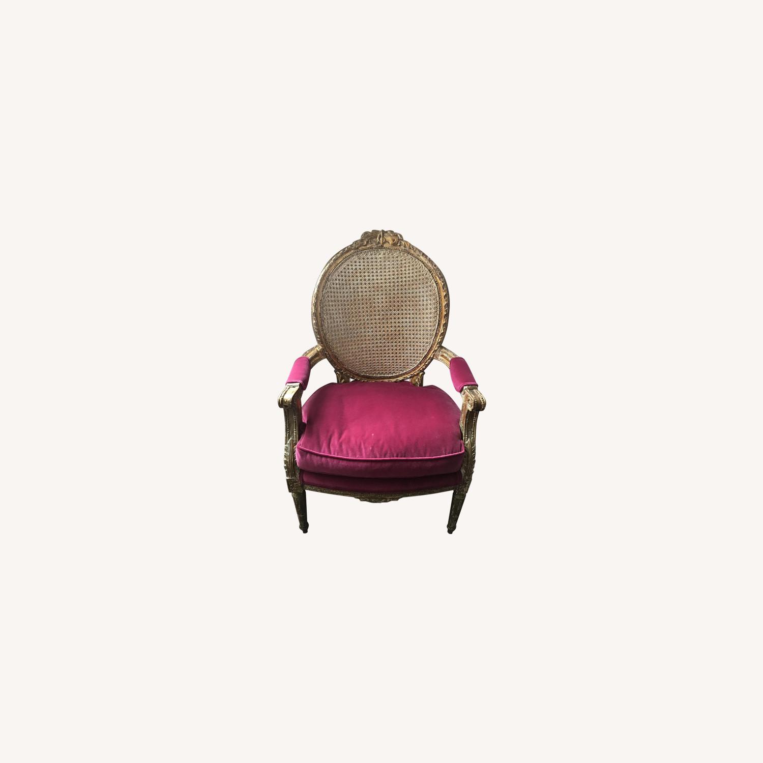 Rachel Ashwell Shabby Chic Velvet Louie Chair - image-0