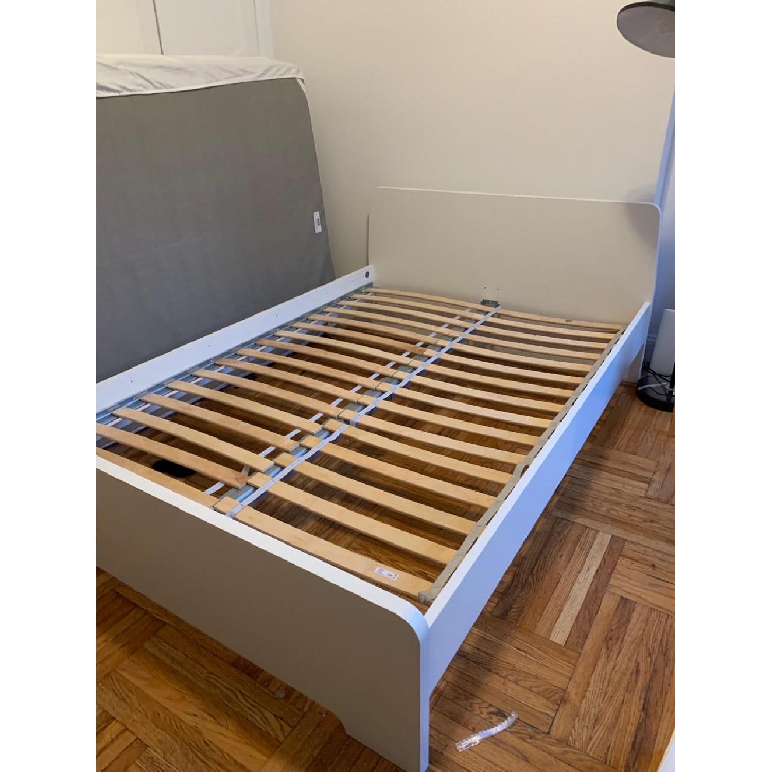 IKEA アスクヴォル　ASKVOLL ASKVOLL アスクヴォル ベッド ヘッドボード付き, ホワイト