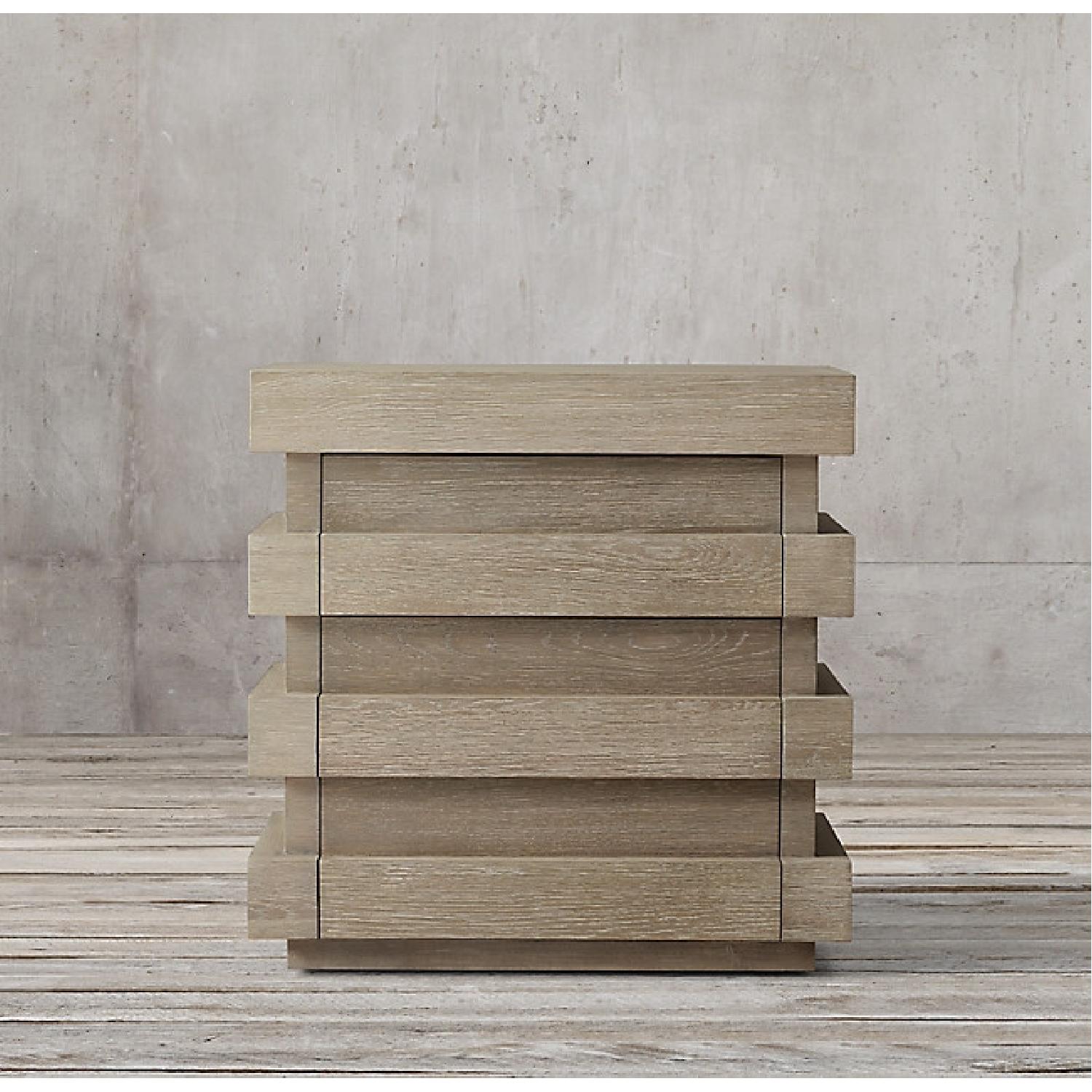Restoration Hardware Stacked Closed Nightstands - image-4