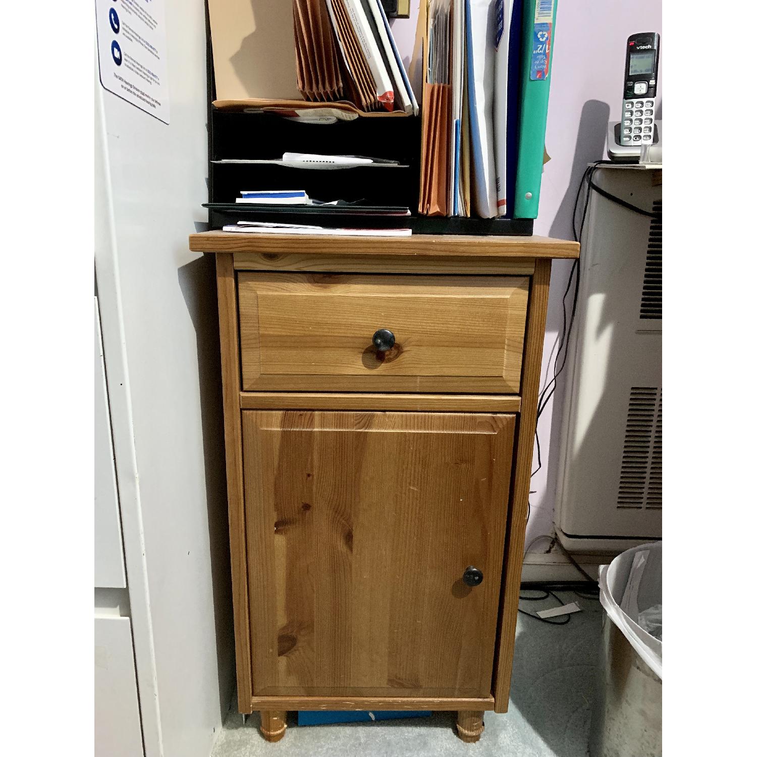 Wood Desk & Chair + Storage AptDeco