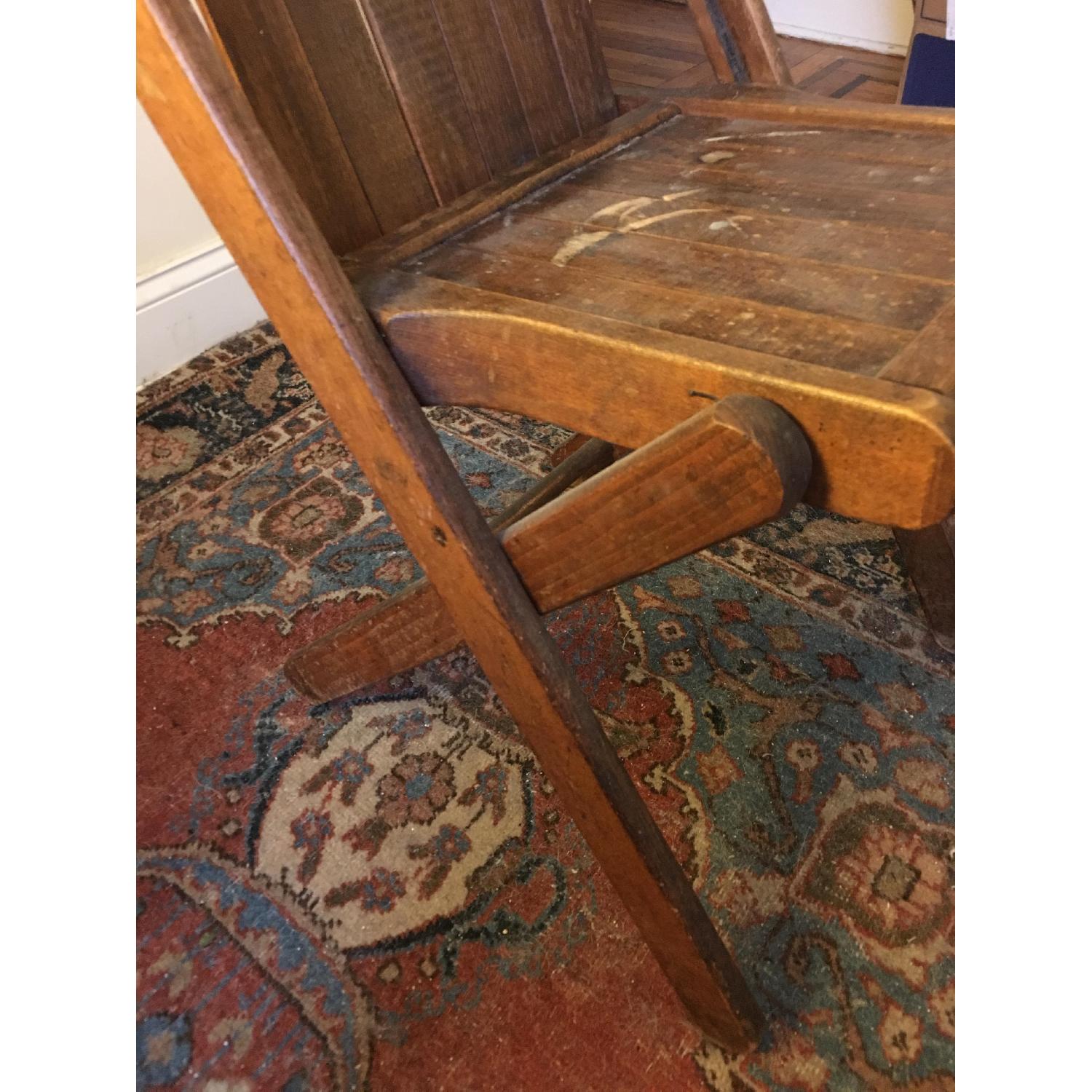 Vintage 1940's Wood Folding Chair - image-3