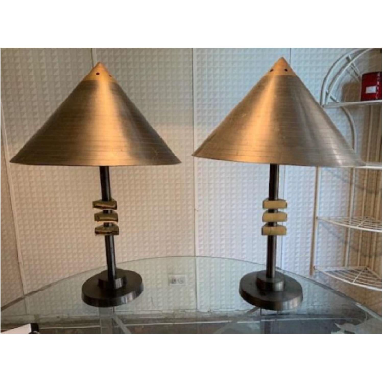 Vintage Metal Table Lamps - image-1