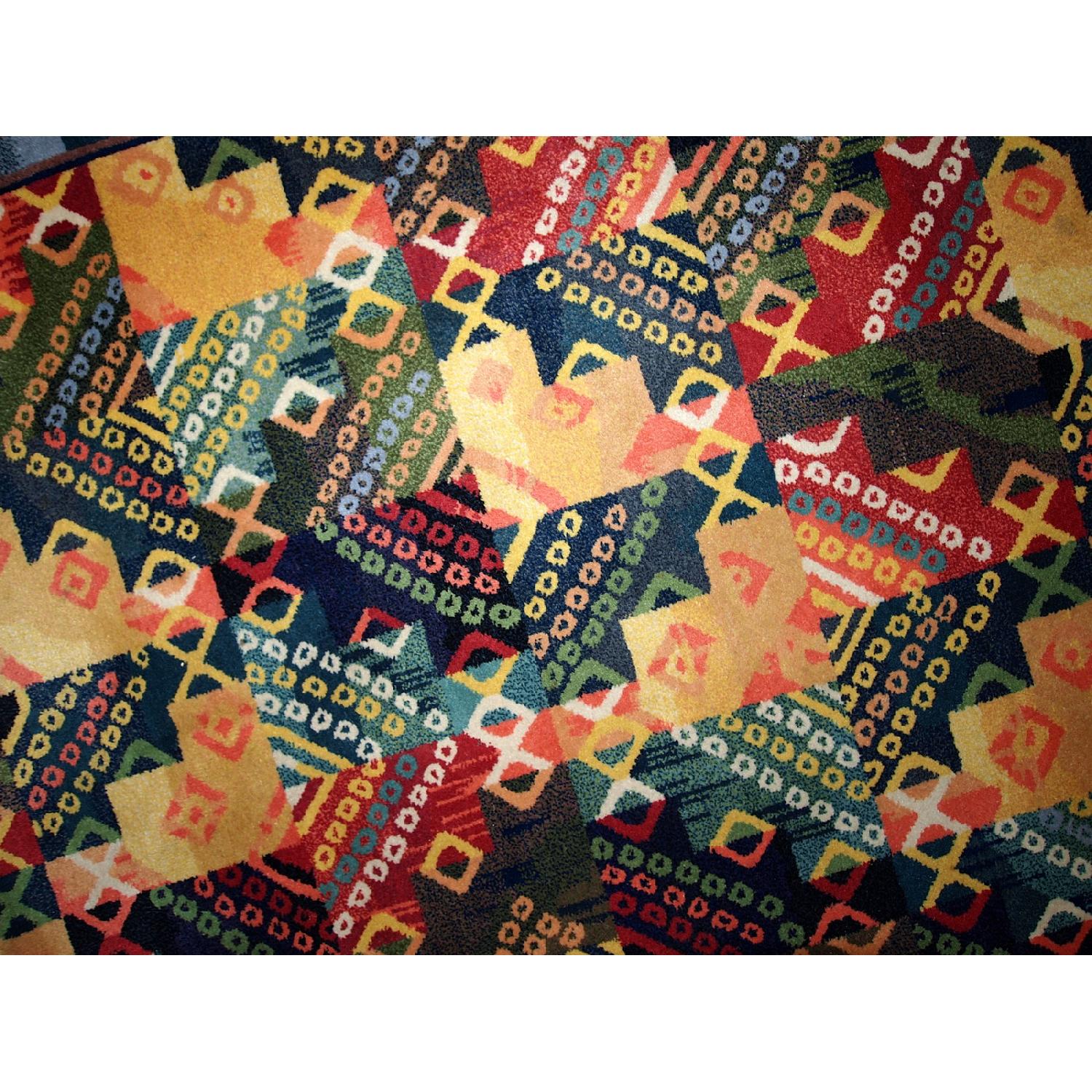 Handmade Vintage Art Deco Chinese Rug - image-5