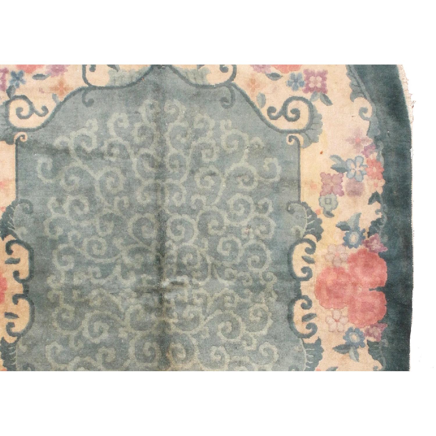 Handmade Antique Art Deco Chinese Rug - image-5