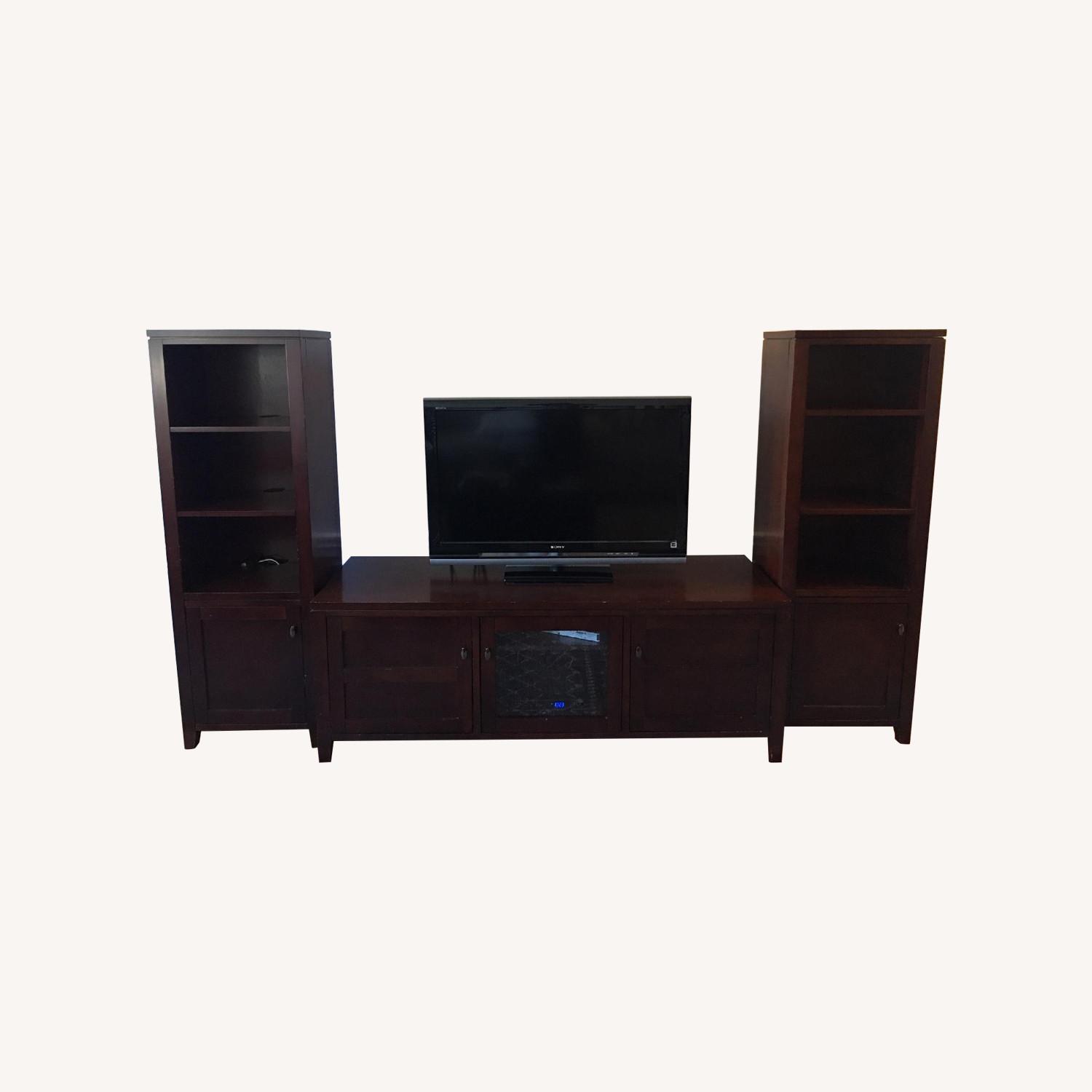 Crate & Barrel 3-Piece Modular Media Entertainment Center - image-0