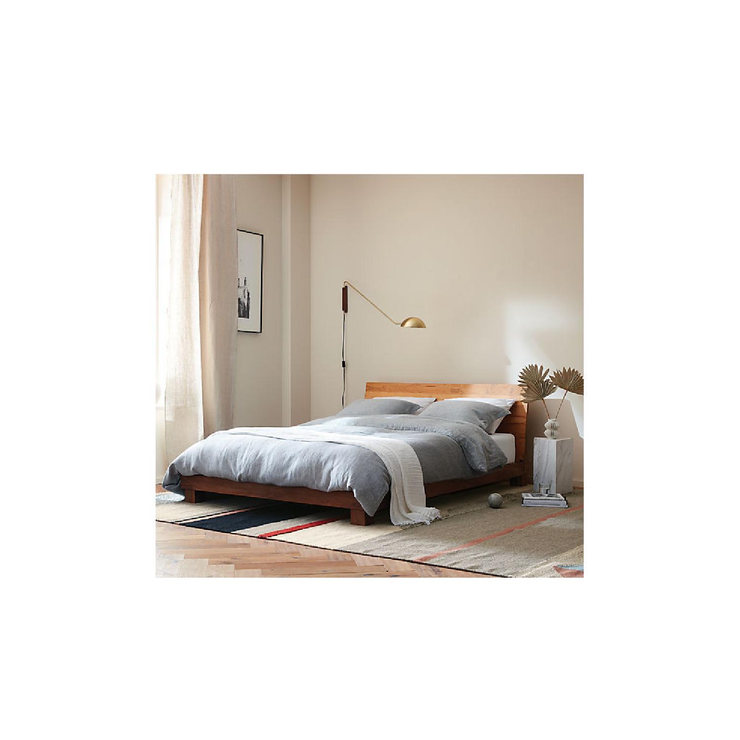 CB2 Teak King Size Bed - image-2