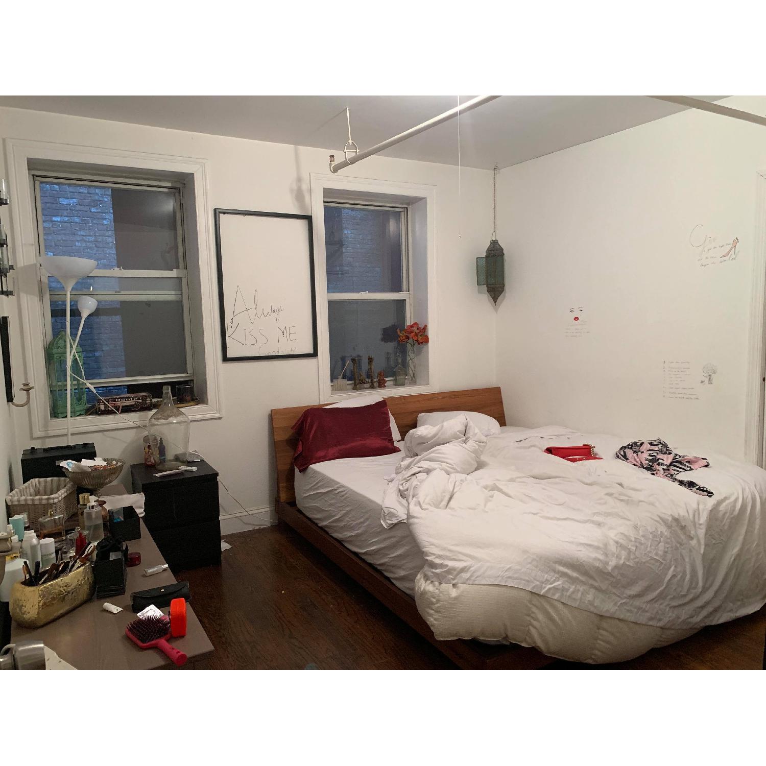 CB2 Teak King Size Bed - image-4